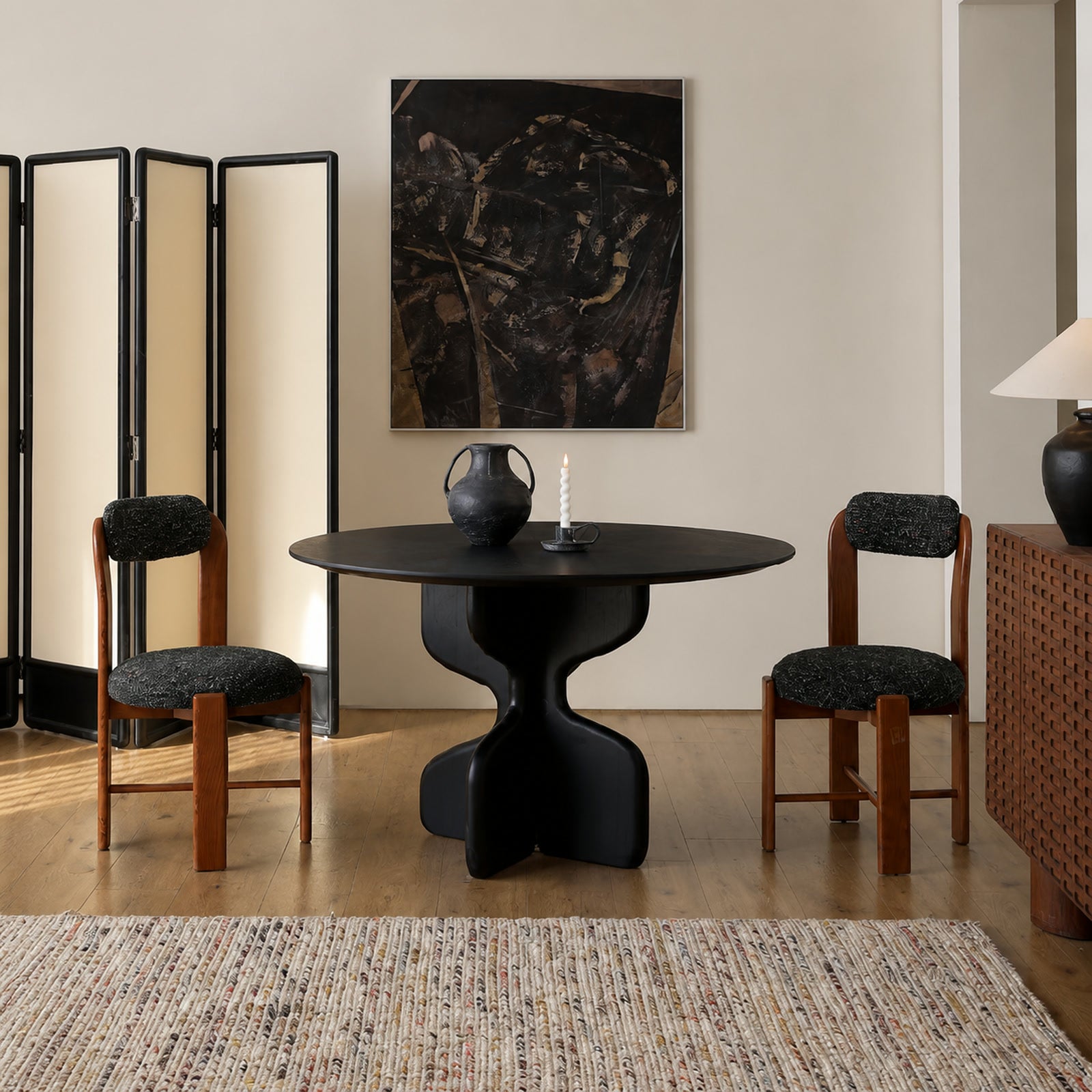 T739 Dining Table in a finished interior.