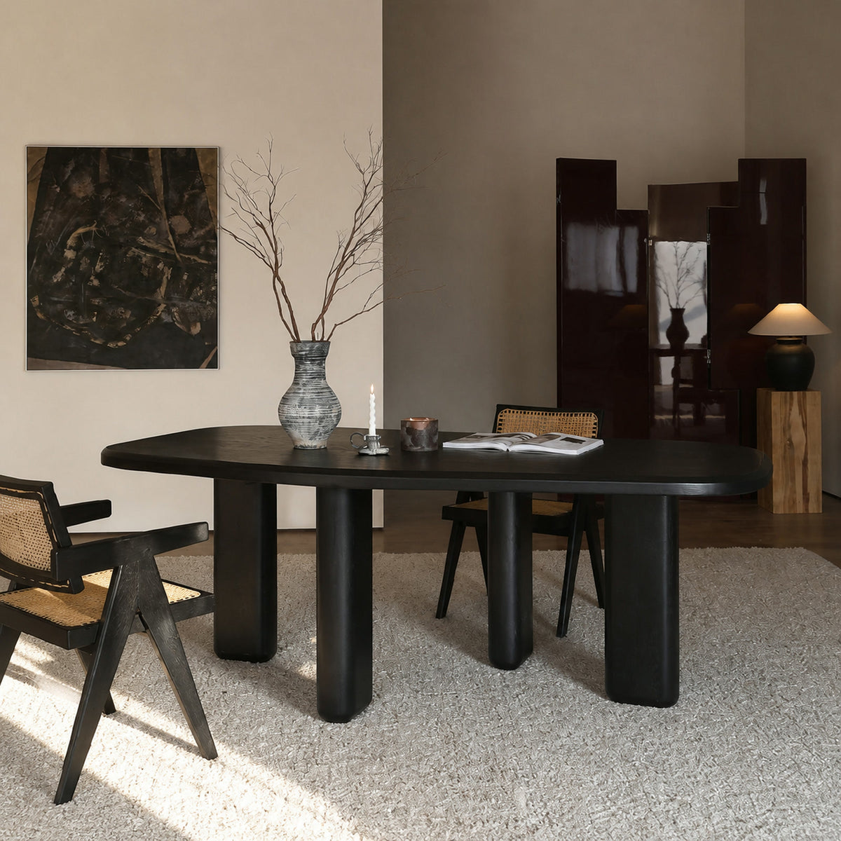 T742 Dining Table in a finished interior.