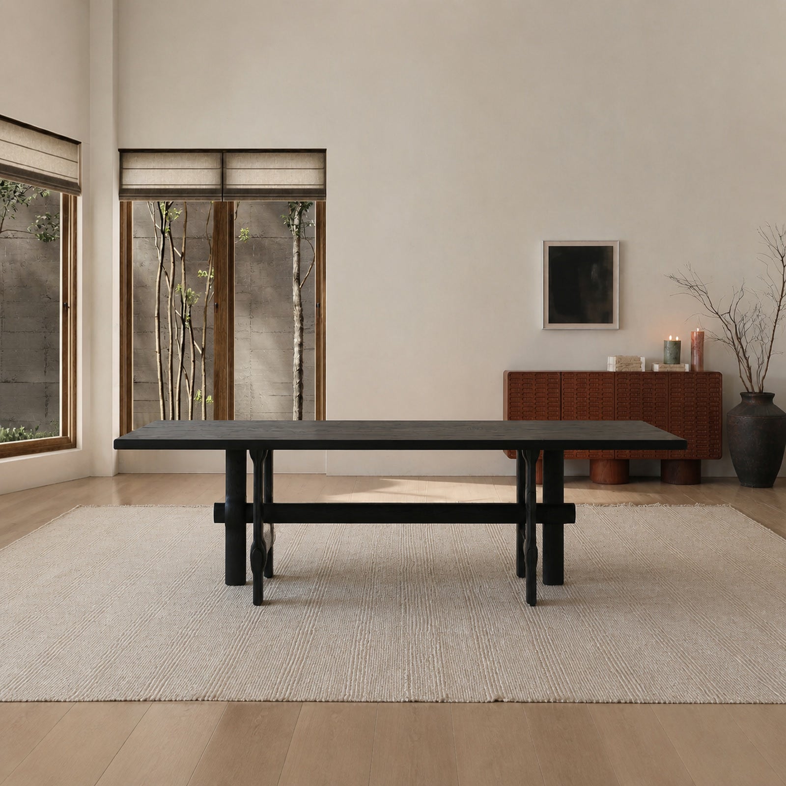 T750 Dining Table in a finished interior.