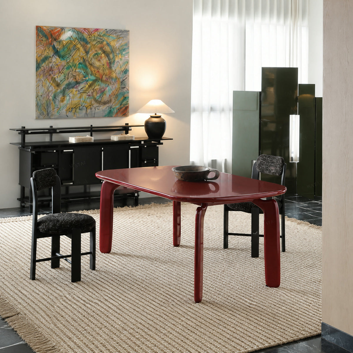 T757 Dining Table in a finished interior.
