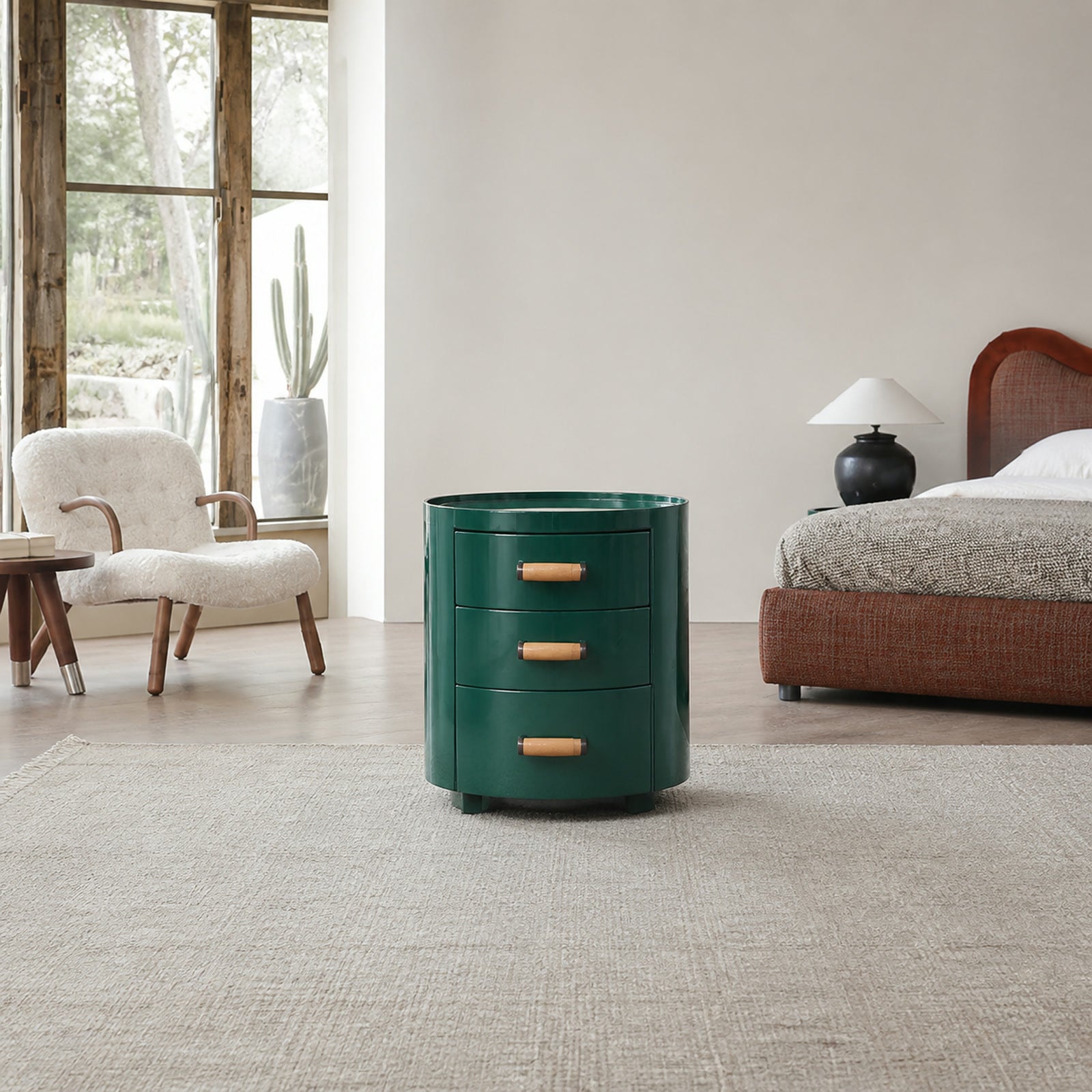 N358 Nightstand in a finished interior.