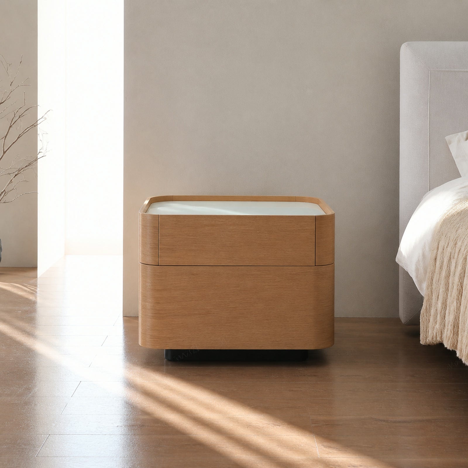 N712 Nightstand in a finished interior.