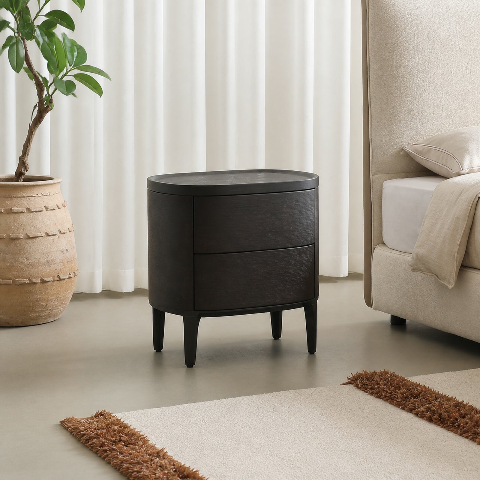 N715 Nightstand in a finished interior.