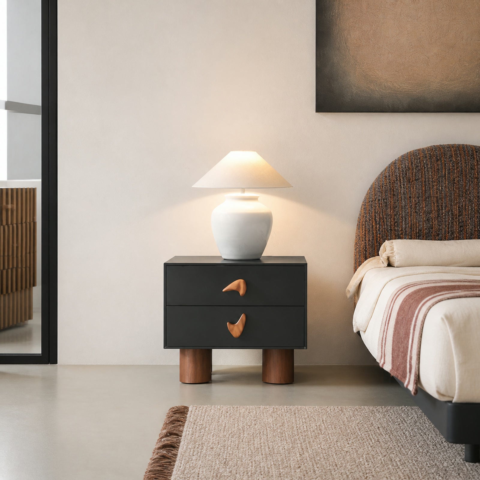 N722 Nightstand in a finished interior.