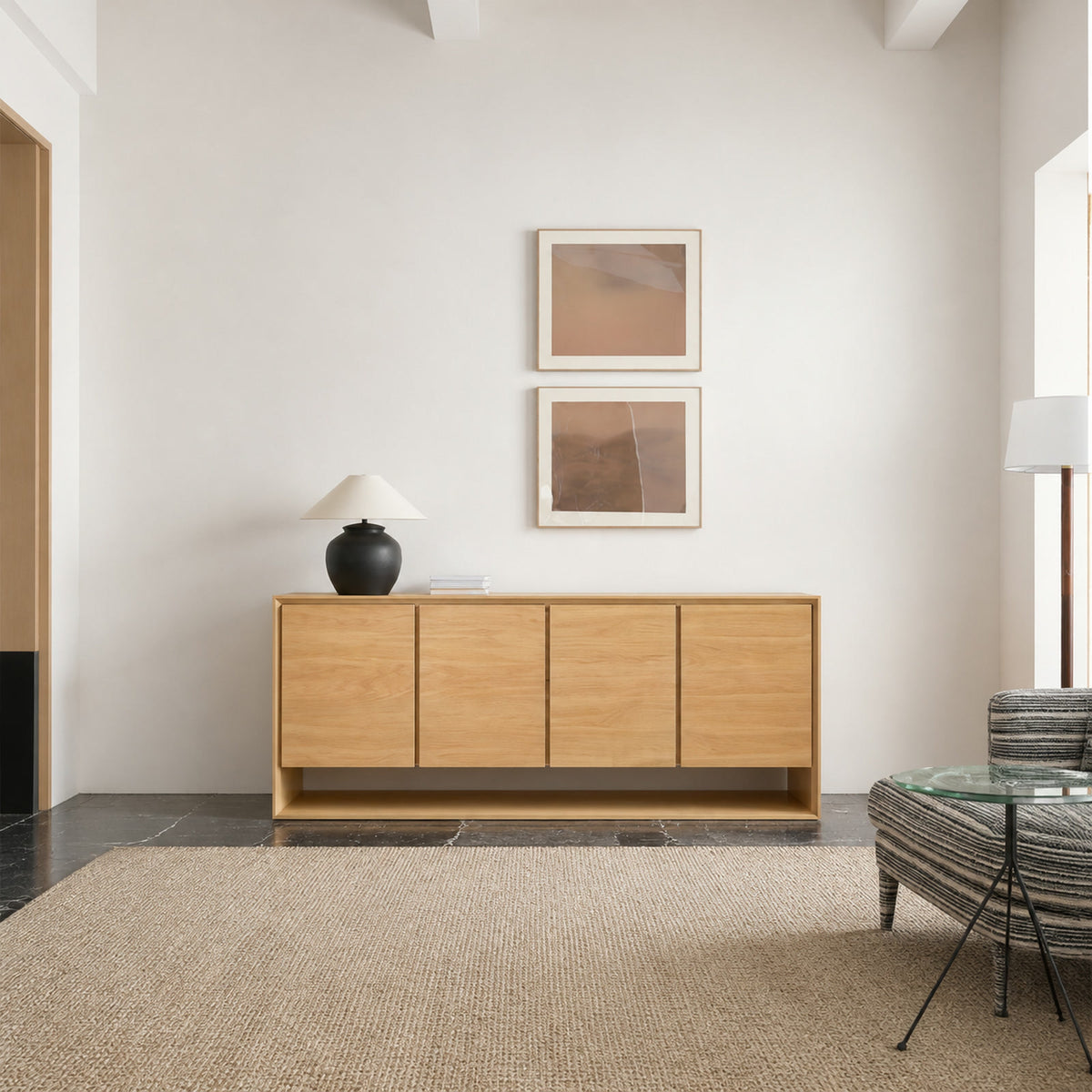 DC713 Sideboard in a finished interior.