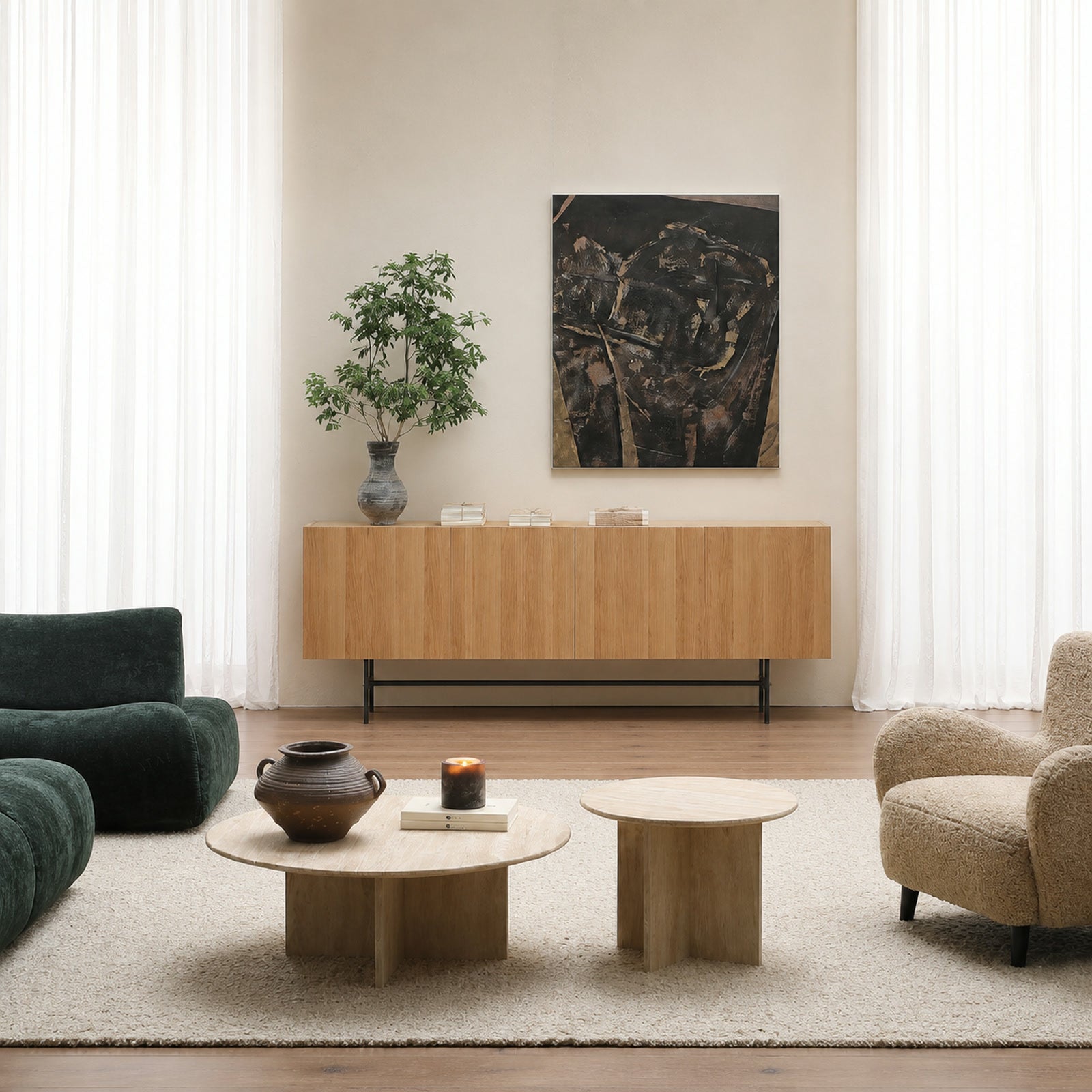 DC726 Sideboard in a finished interior.