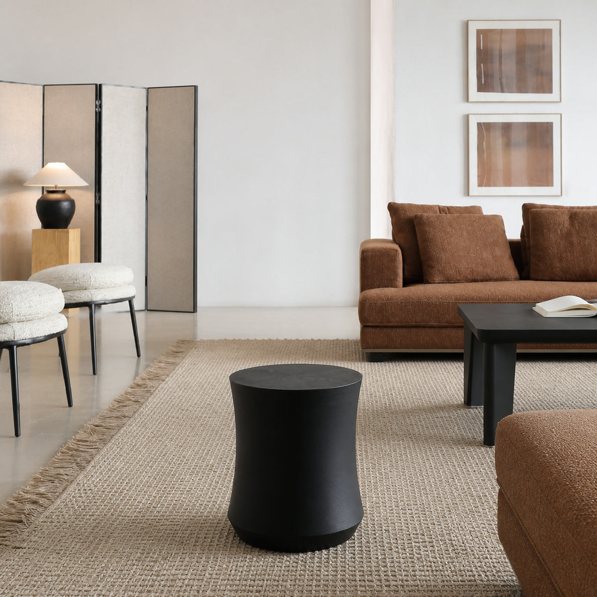 LC308 Side Table in a finished interior.