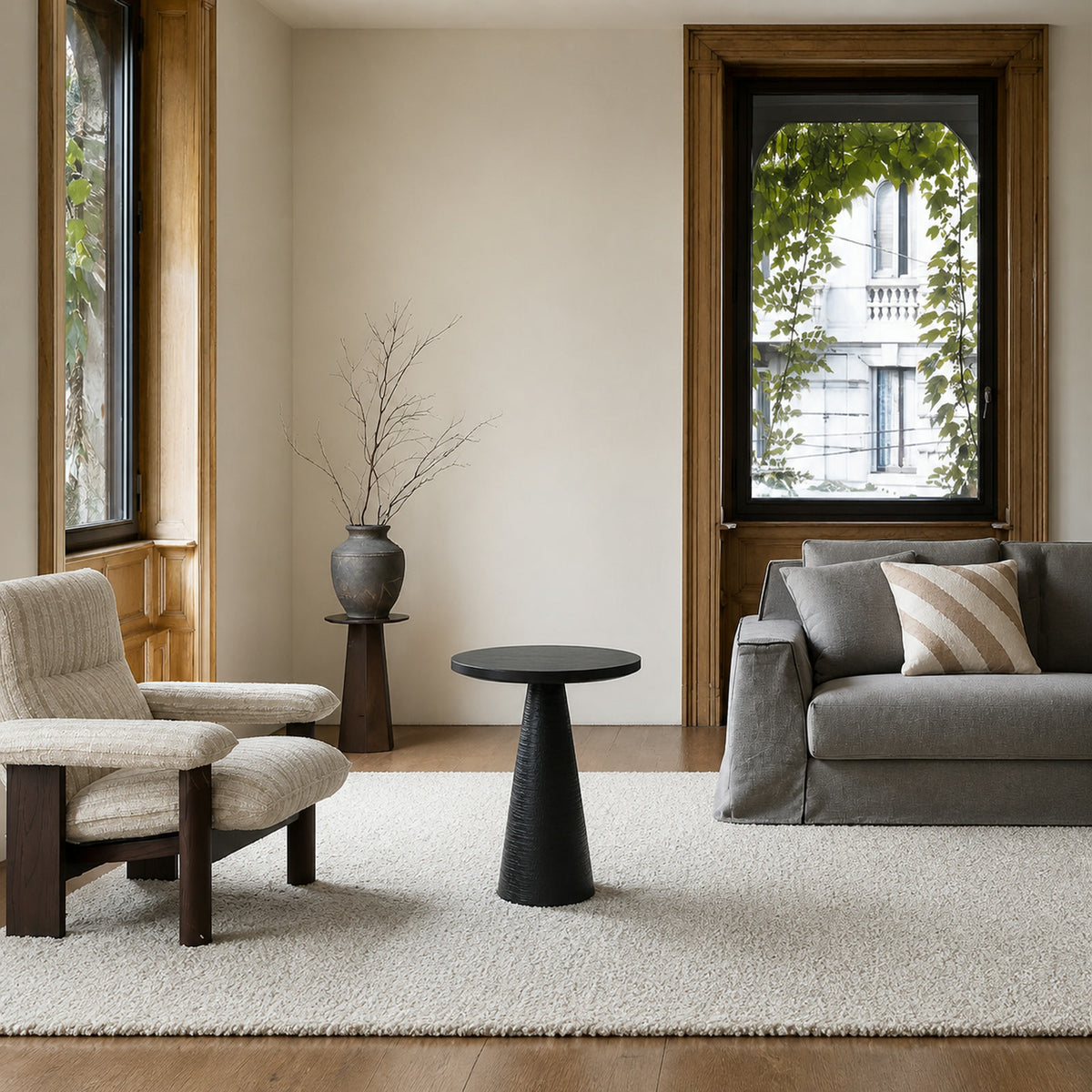 LC354 Side Table in a finished interior.