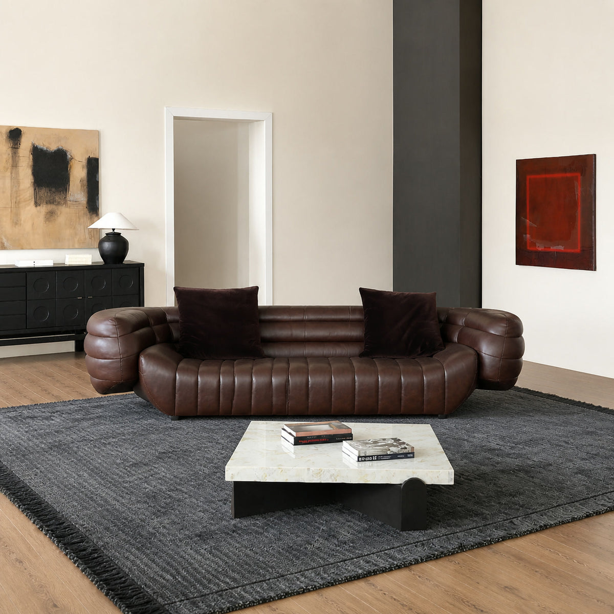 S323 Sofa in a finished interior.