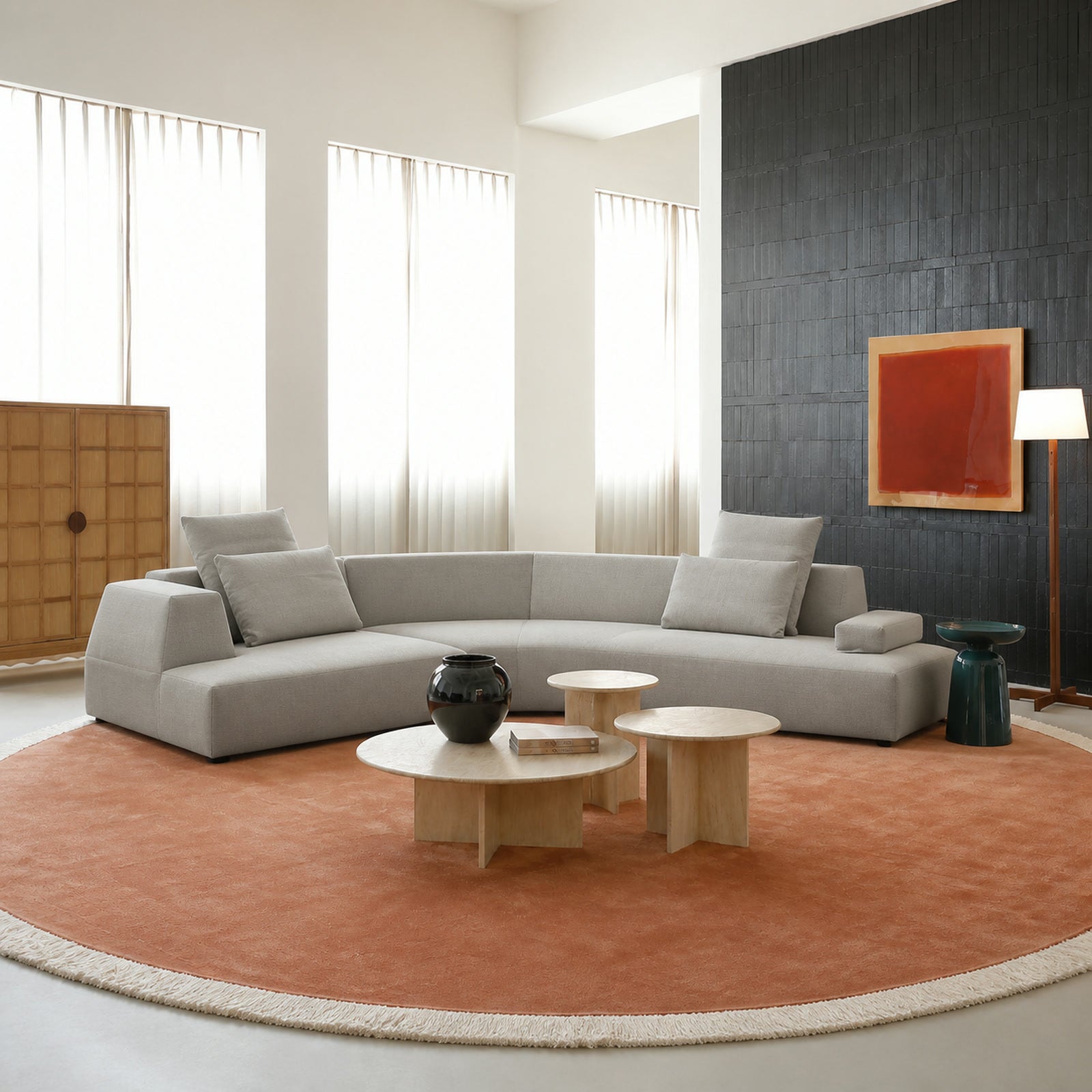 S542 Sofa in a finished interior.