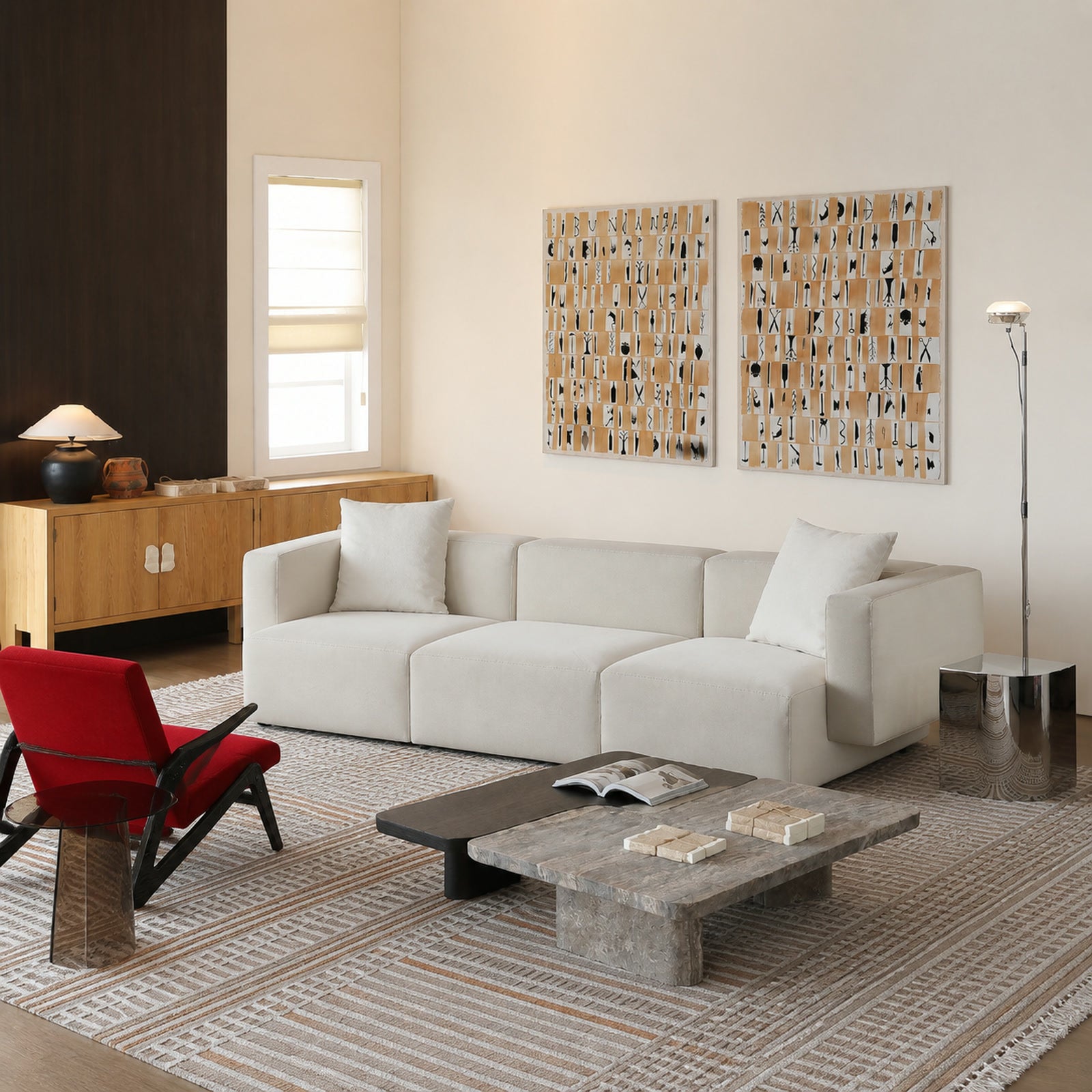 S592 Sofa in a finished interior.