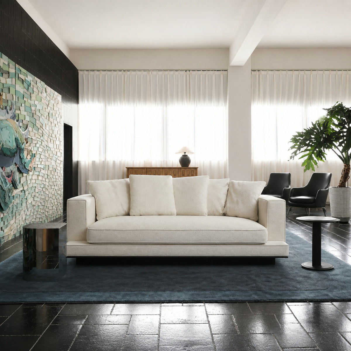 S595 Sofa in a finished interior.
