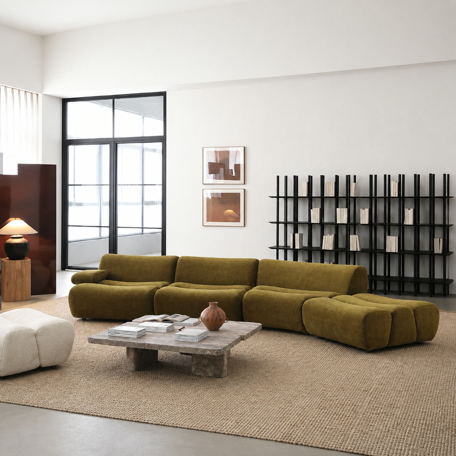 S596 Sofa in a finished interior.