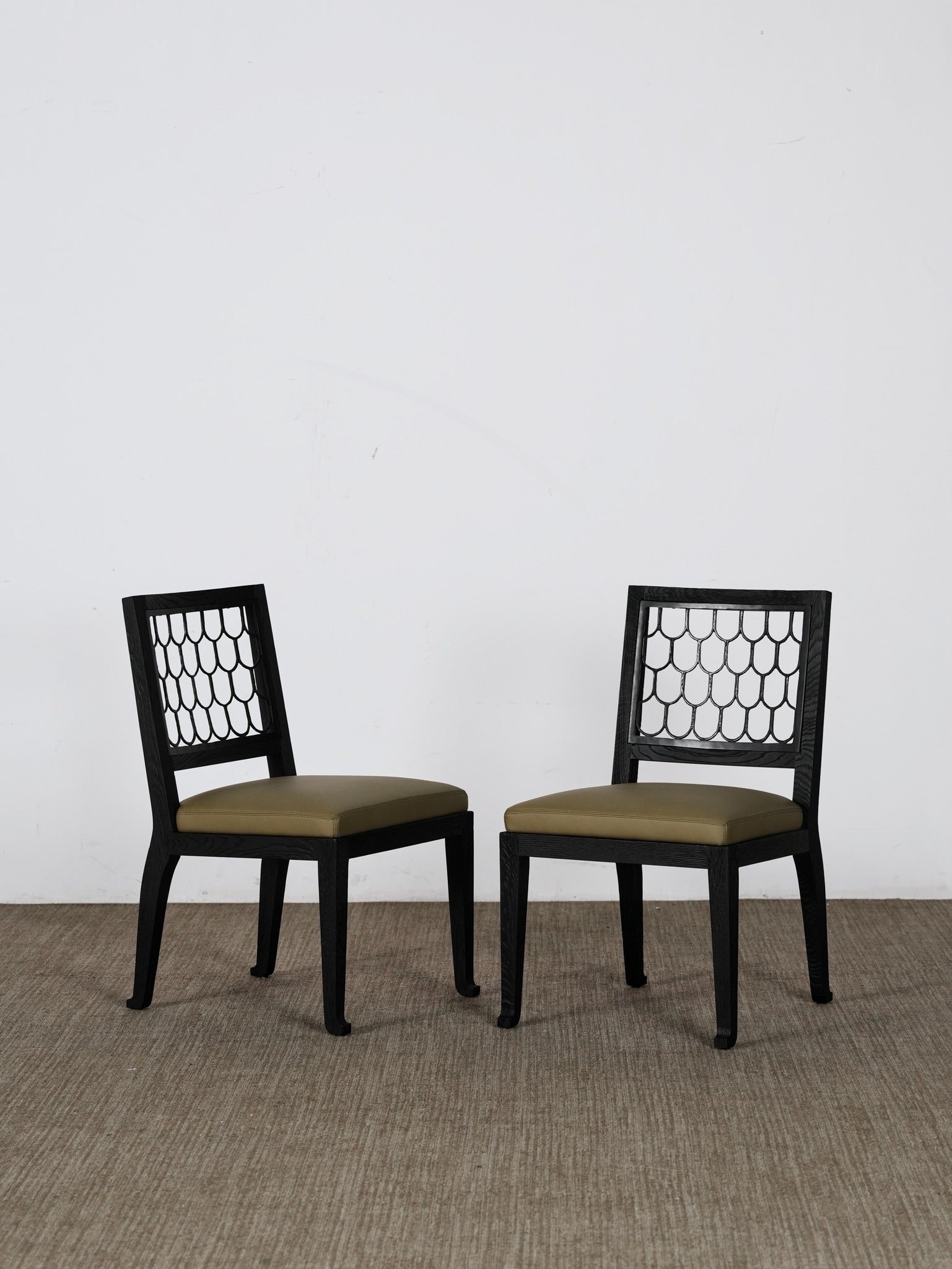 A00019 Dining Chair in a finished interior.