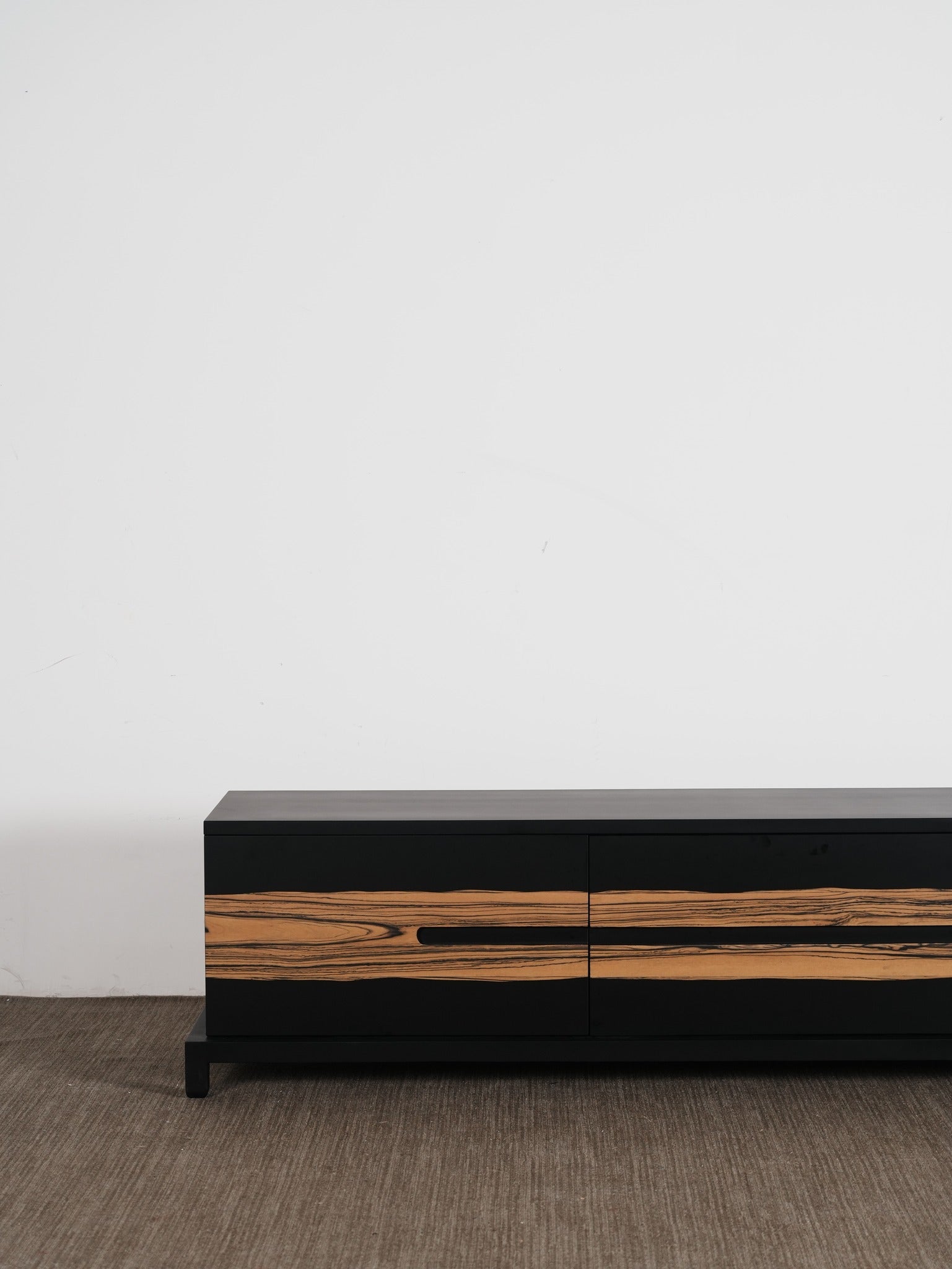 A00079 Media Console in a finished interior.