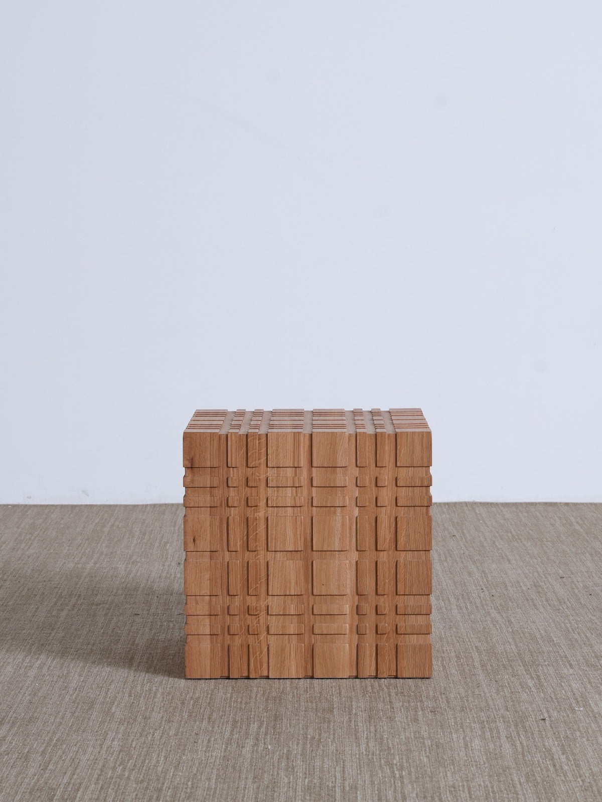 A00025 Side Table in a finished interior.
