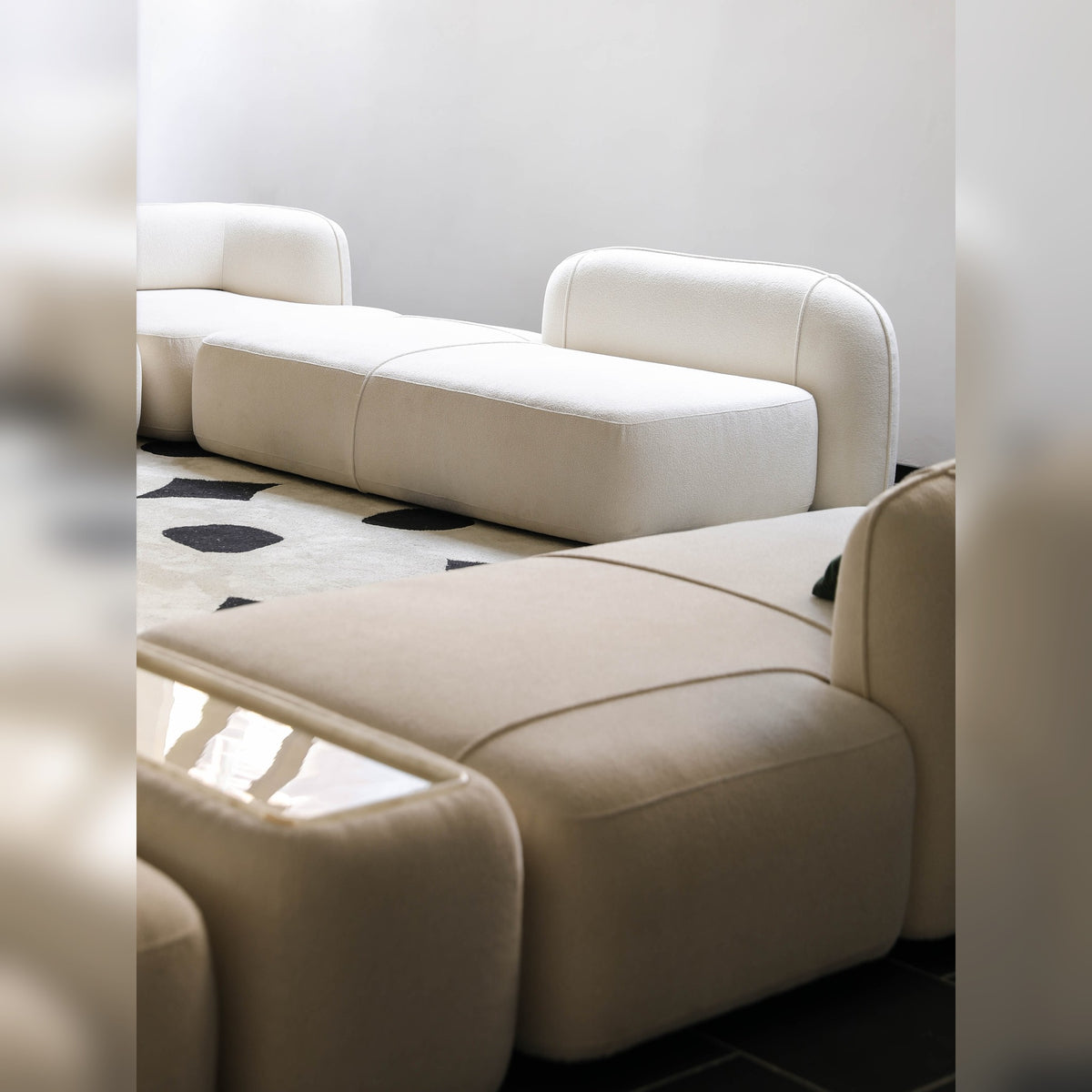 A00022 Modular Sofa in a finished interior.