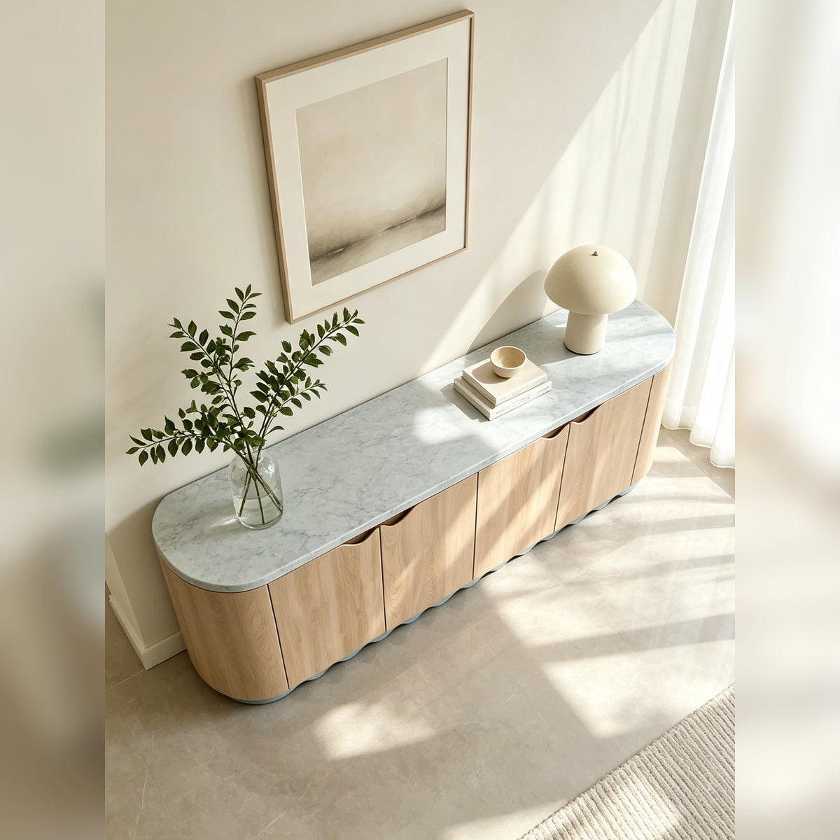 A00018 Sideboard in a finished interior.
