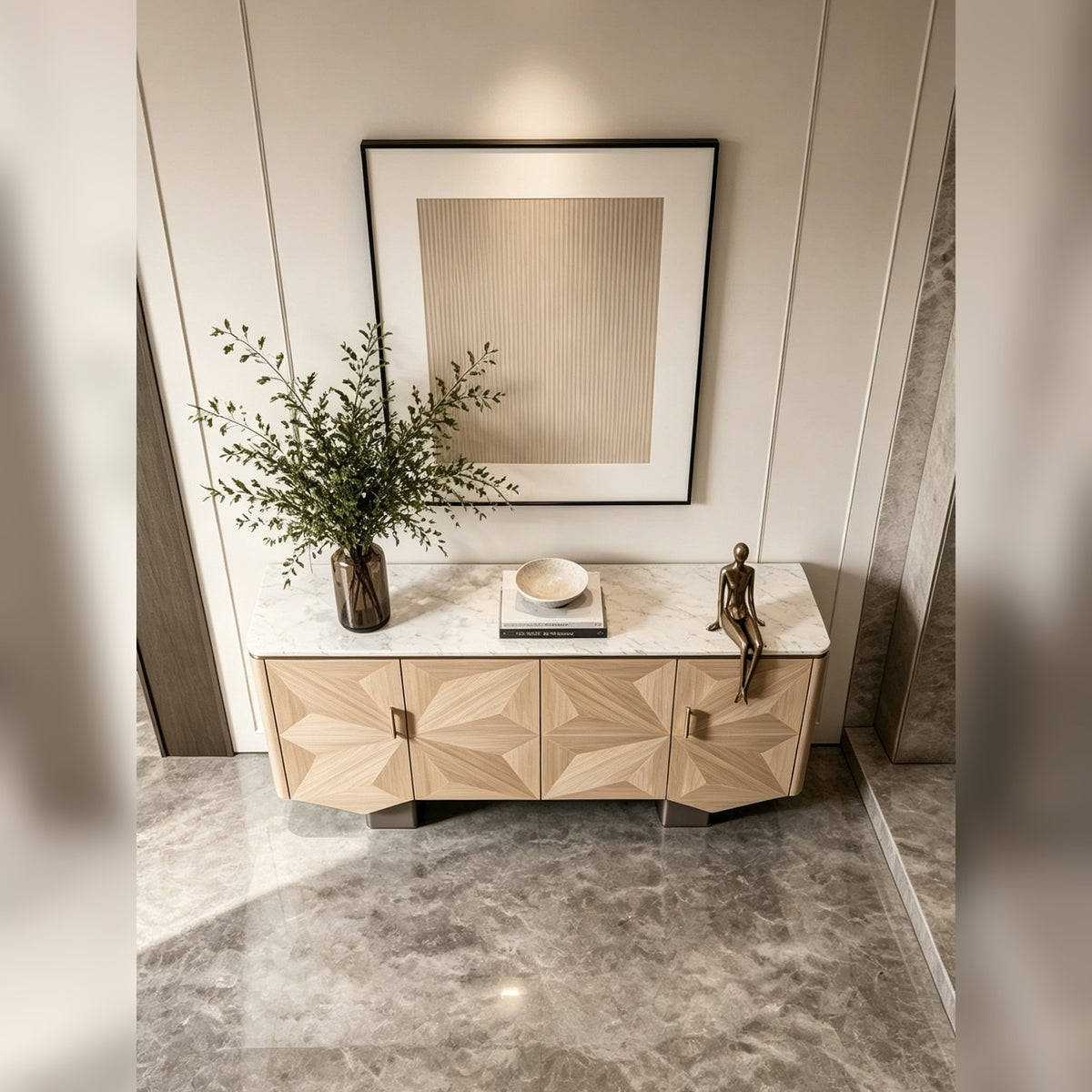A00019 Sideboard in a finished interior.