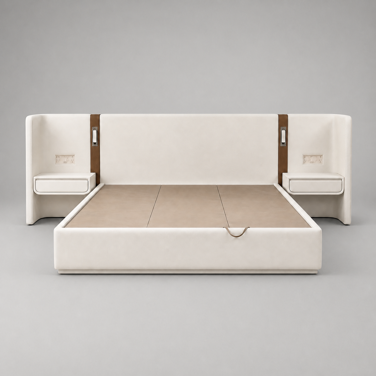 A00098 Bed in a finished interior.
