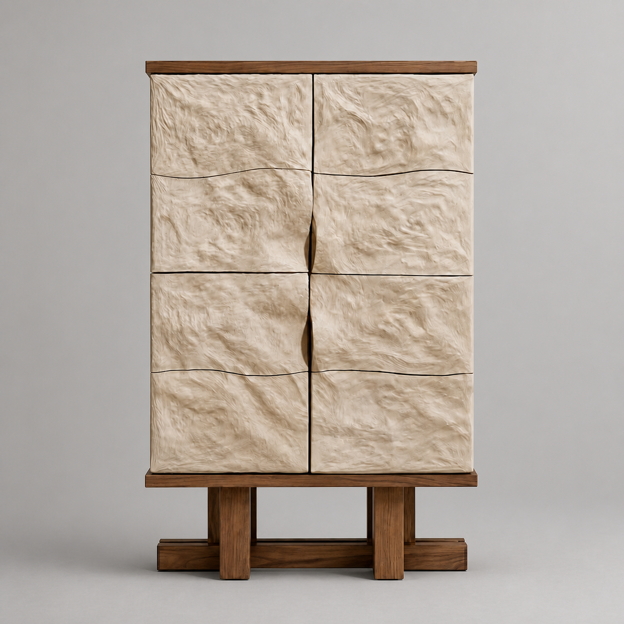 A00086 Cabinet in a finished interior.