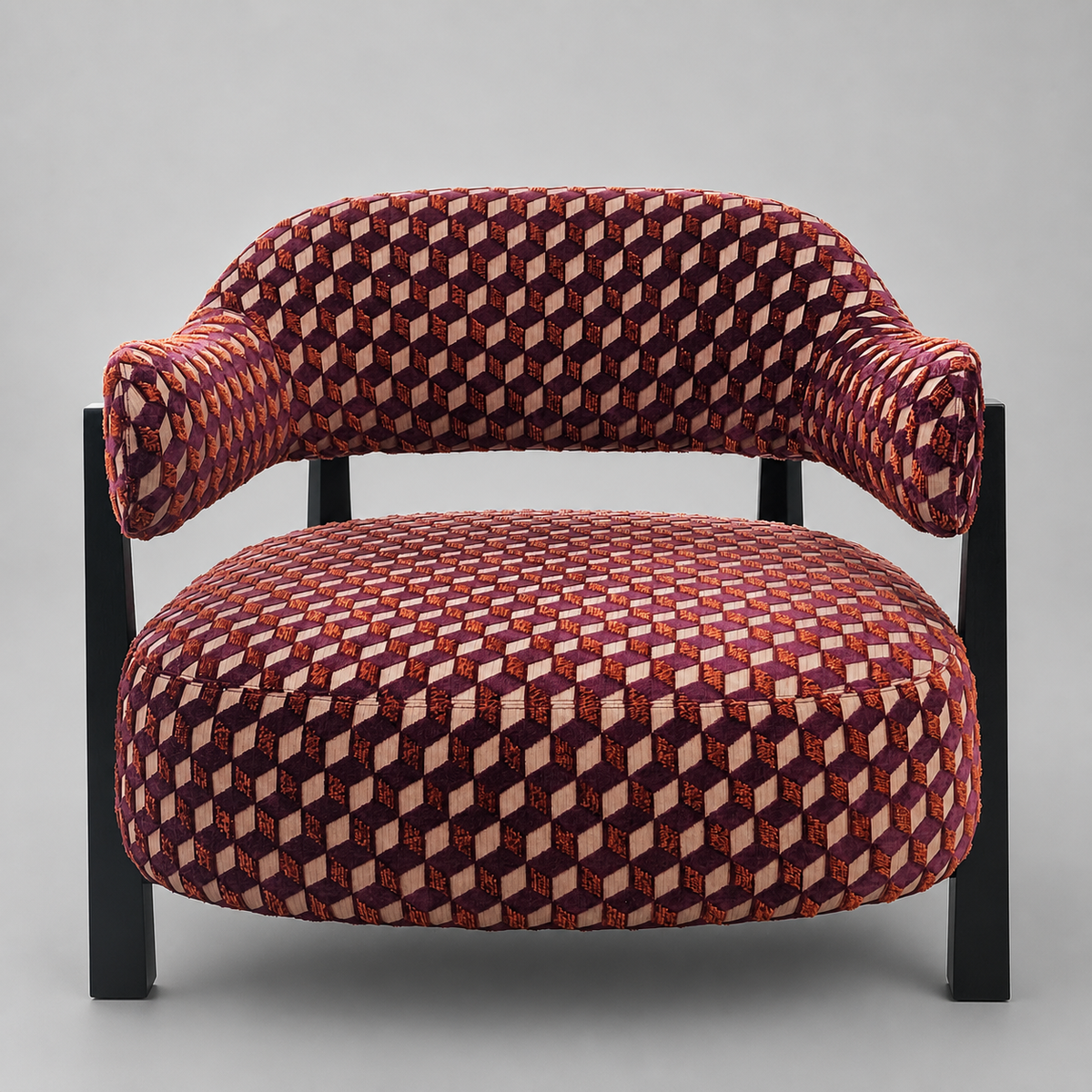 A00006 Lounge Chair in a finished interior.