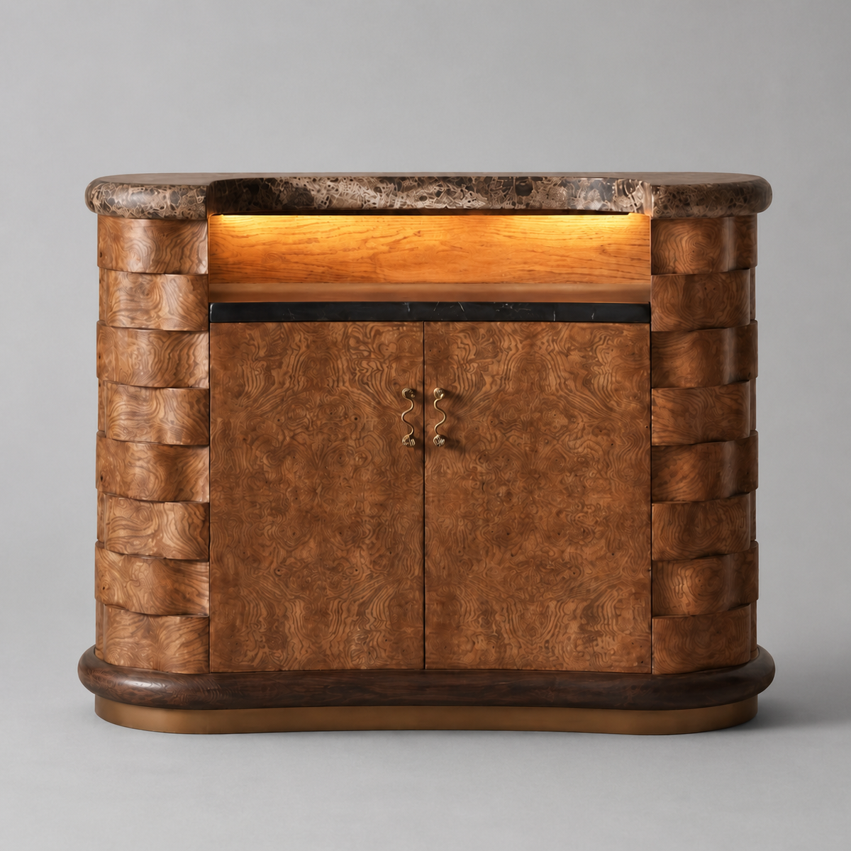 A00093 Wine Cabinet in a finished interior.