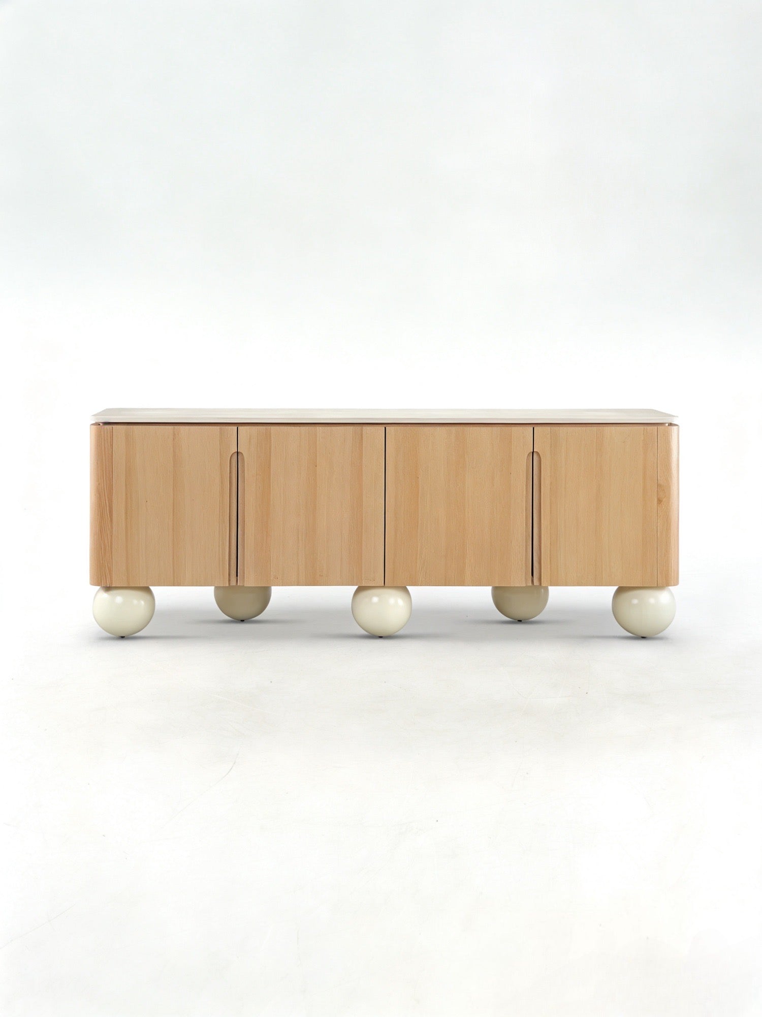 Ivory Arc Decorative Object in a finished interior.
