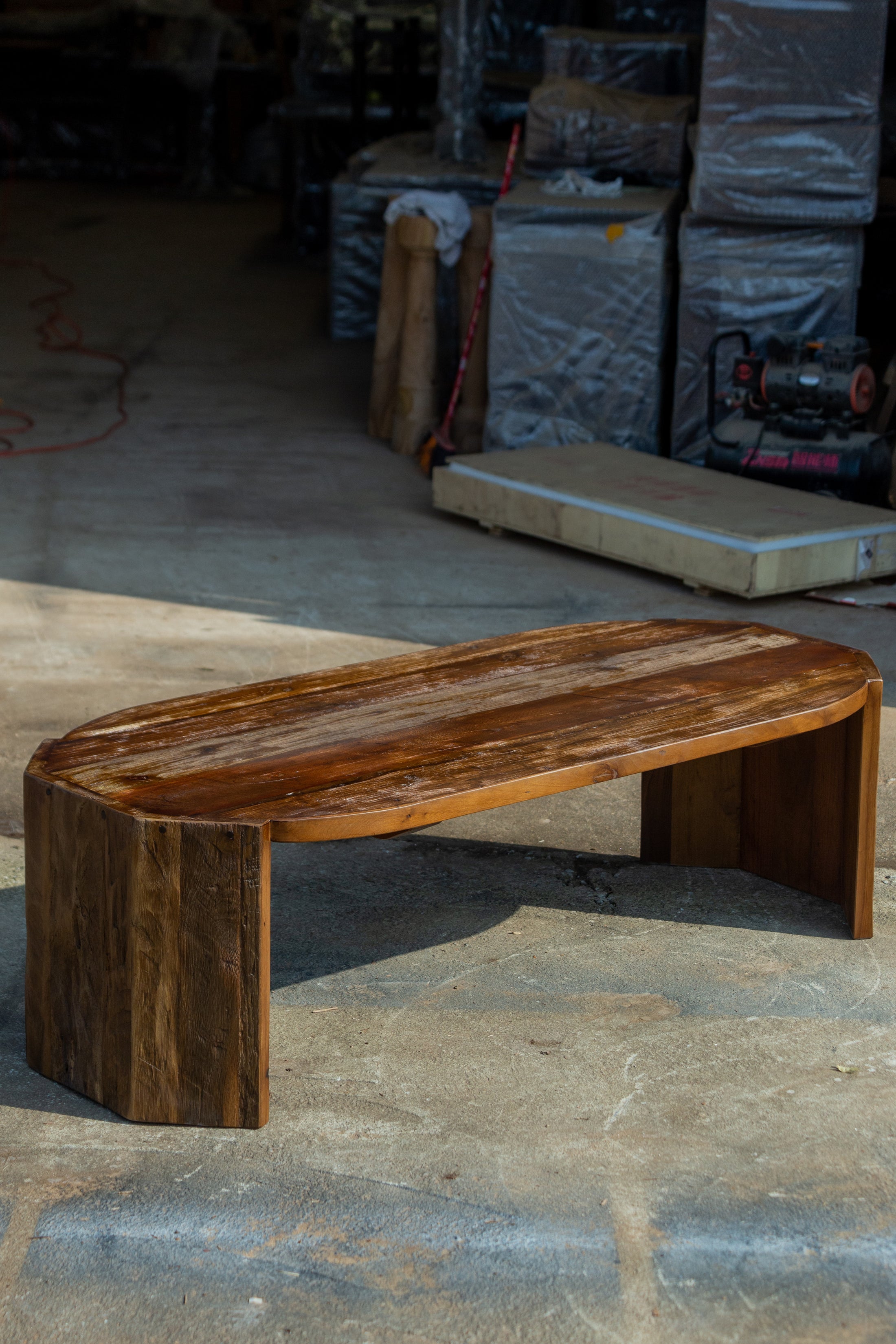 Willow Bay Coffee Table in a finished interior.
