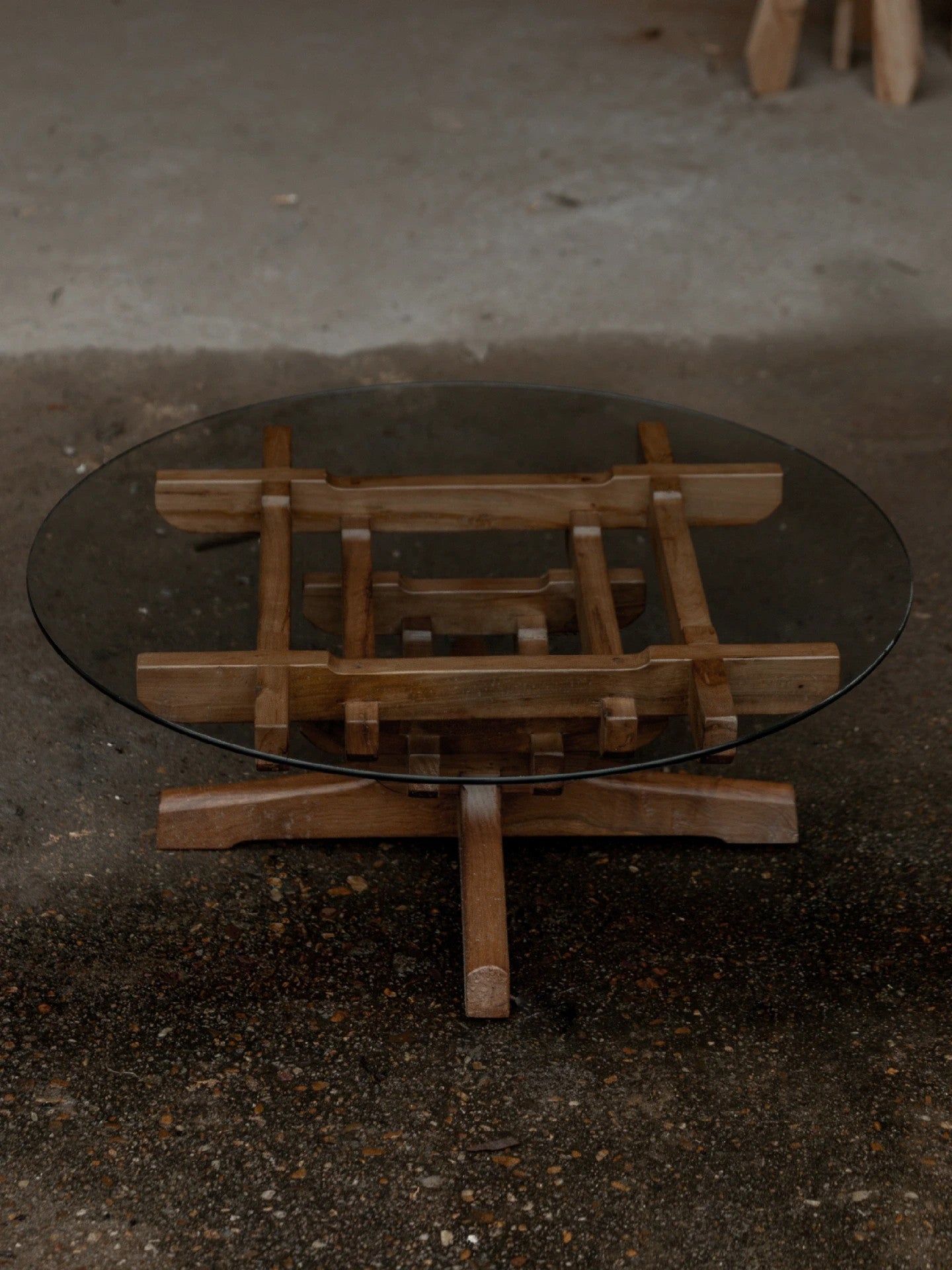 Alder Bloom Coffee Table in a finished interior.