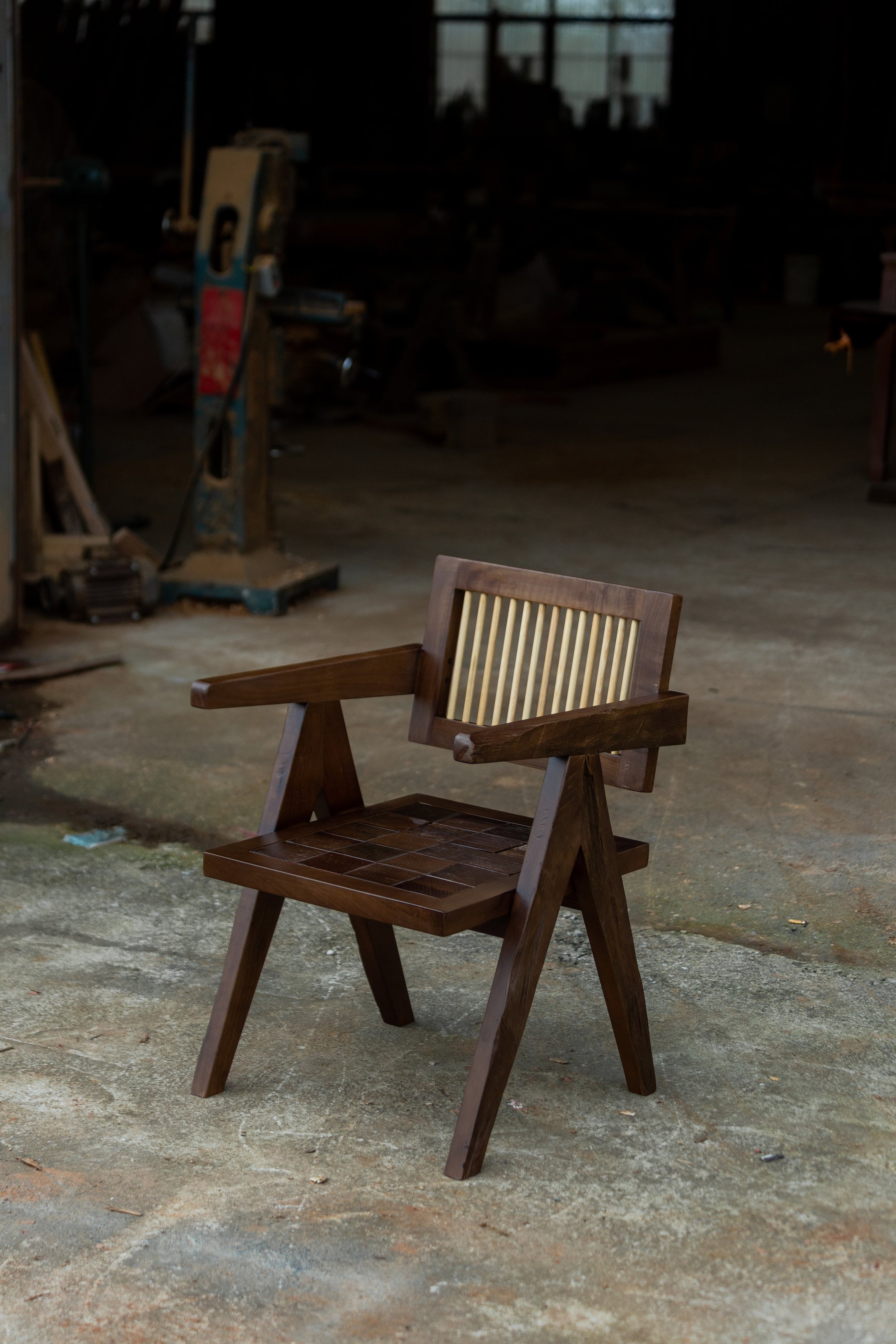 Iris Bloom Lounge Chair in a finished interior.