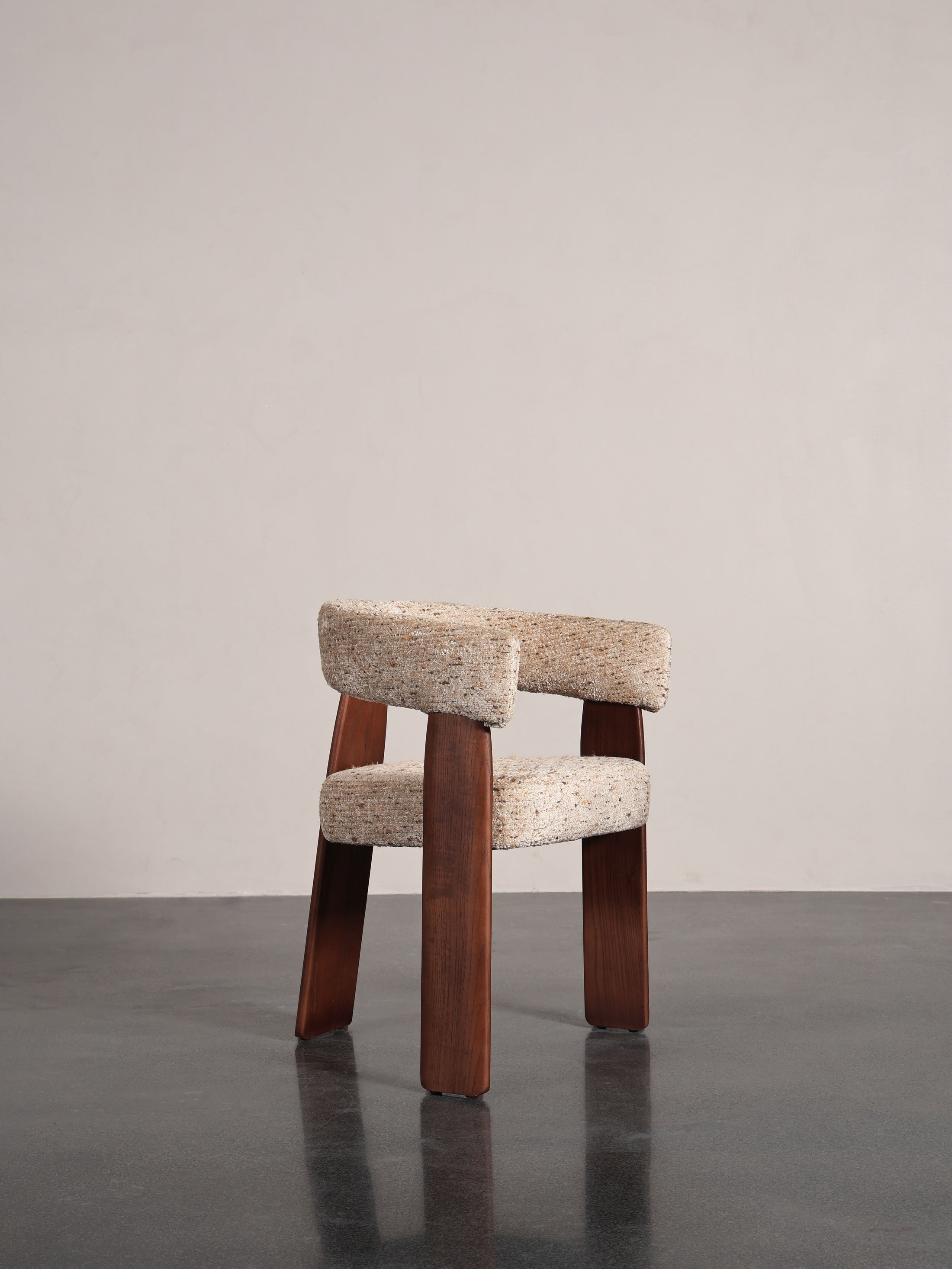Dahlia Field Lounge Chair in a finished interior.
