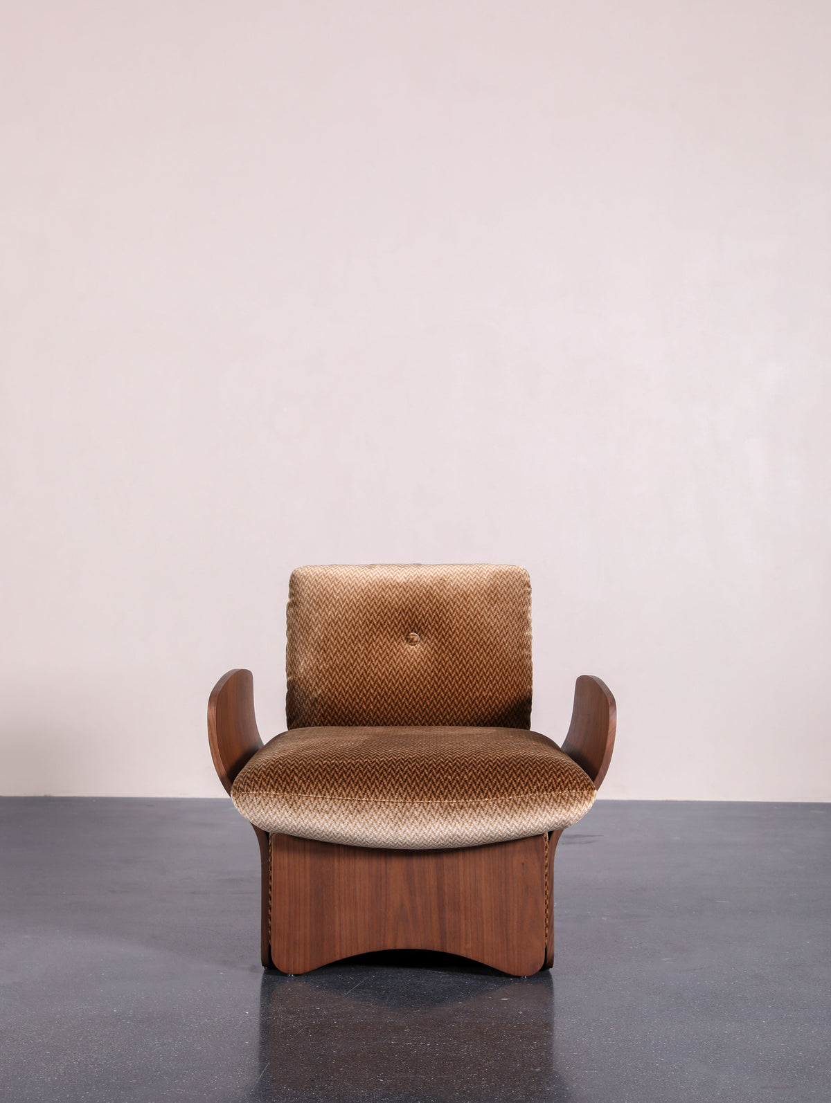 Ember Field Lounge Chair in a finished interior.