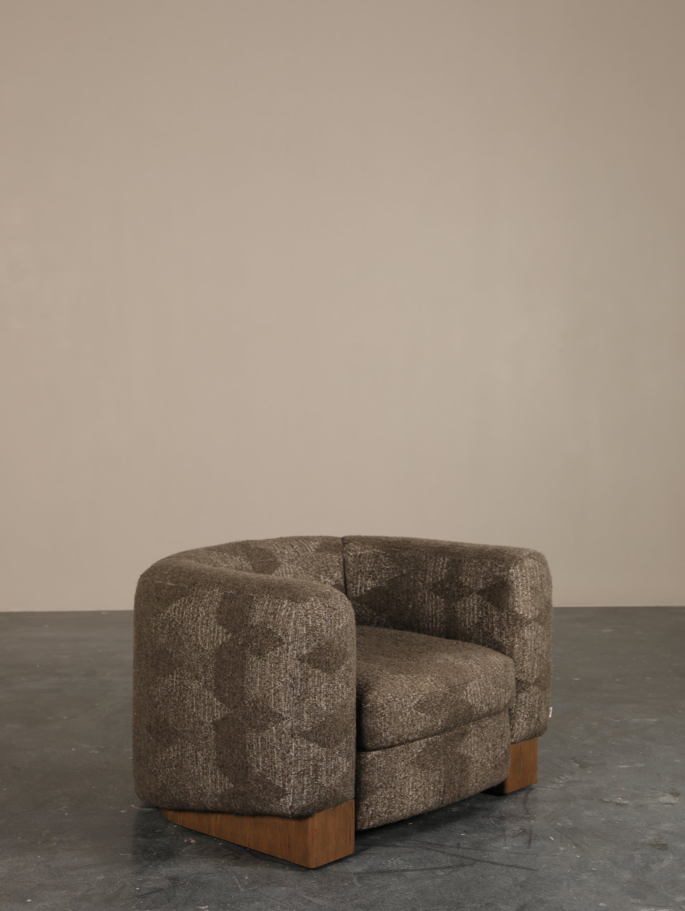 Glen Field Lounge Chair in a finished interior.