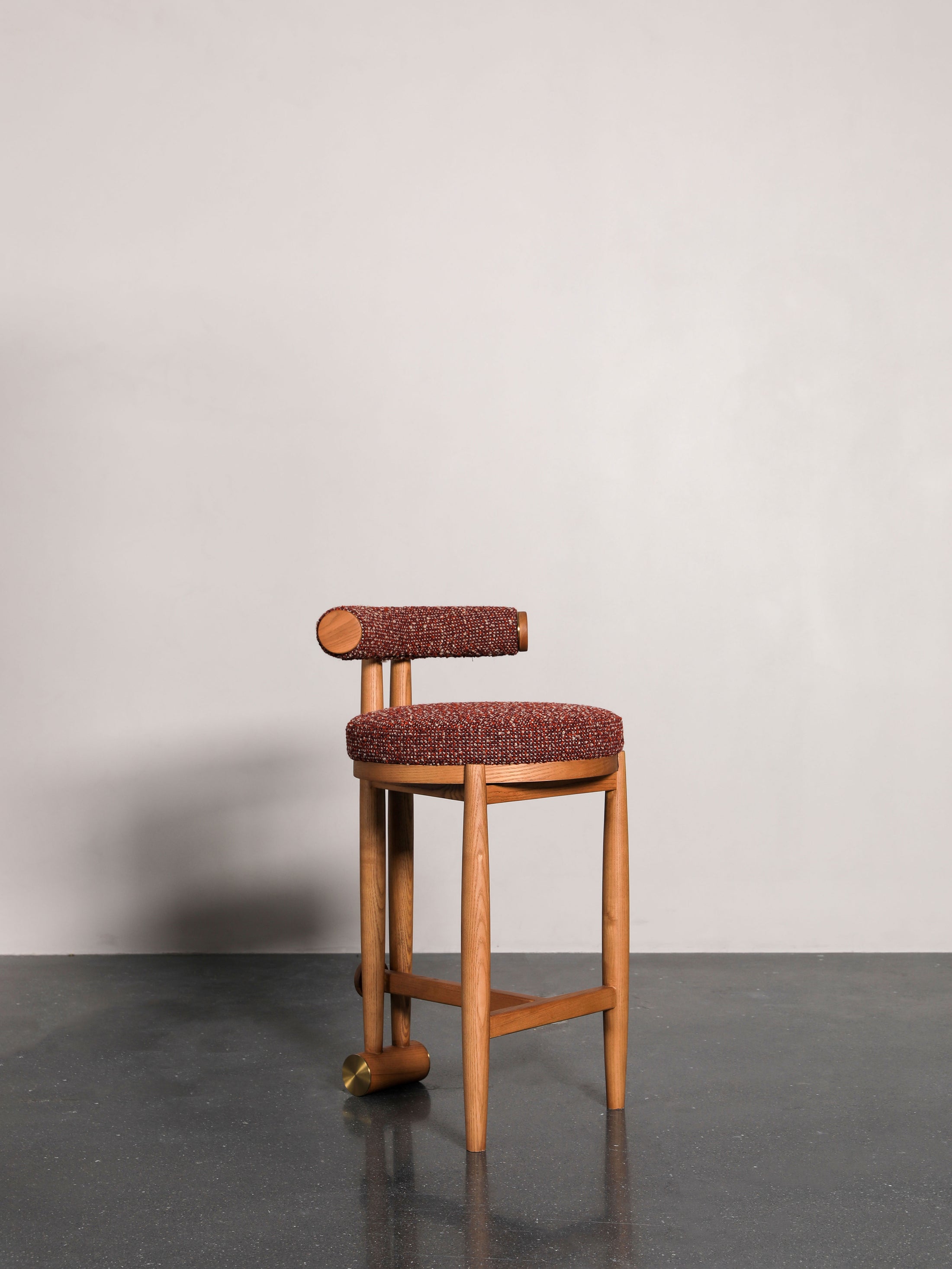 Solace Field Stool in a finished interior.
