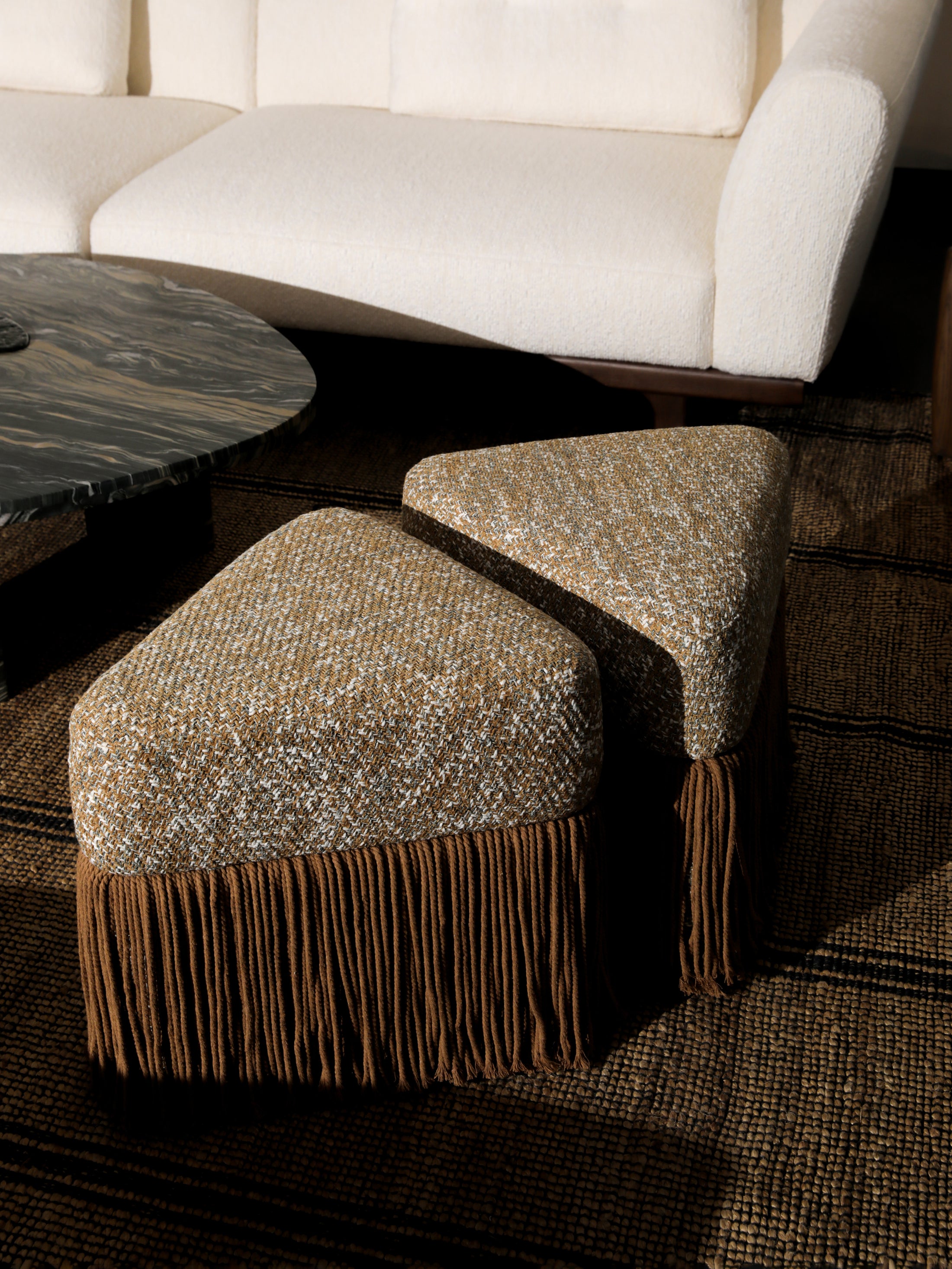 Sylvan Field Stool in a finished interior.