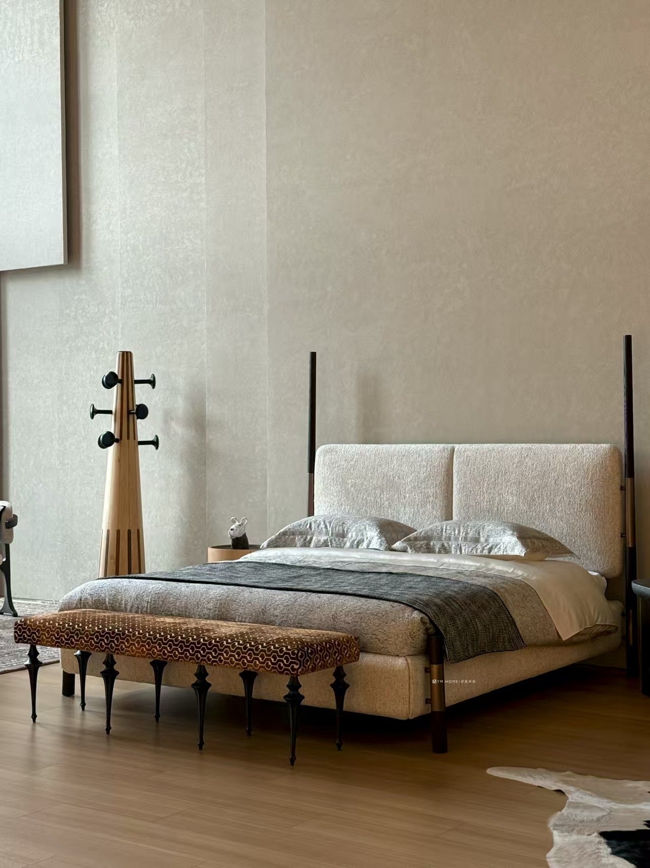 Alder Form Bed in a finished interior.