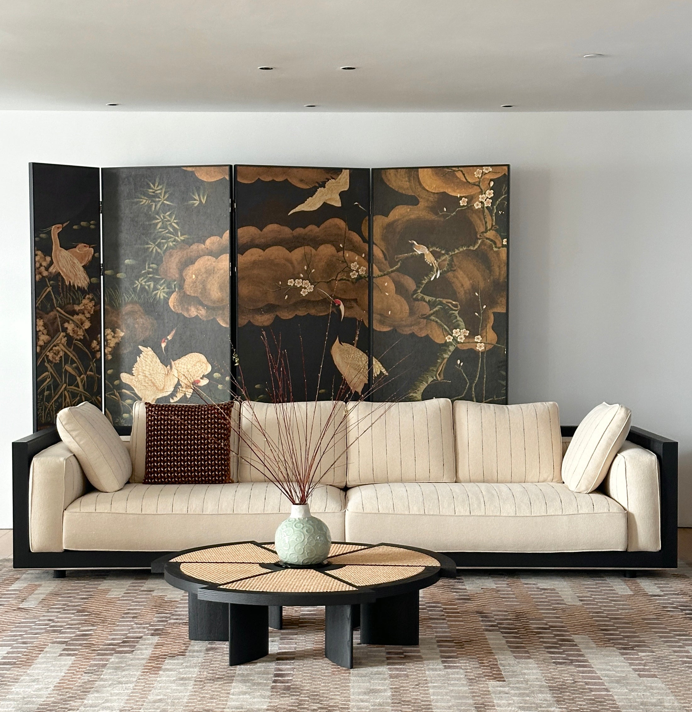 Elm Form Sofa in a finished interior.