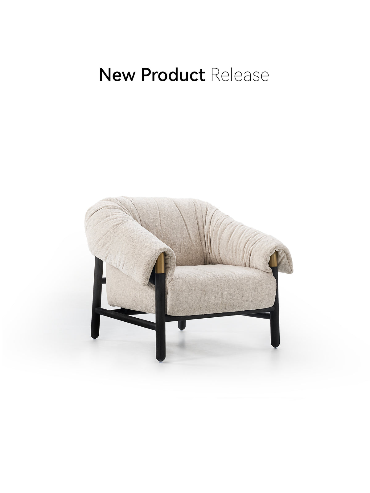 Luna Form Lounge Chair in a finished interior.