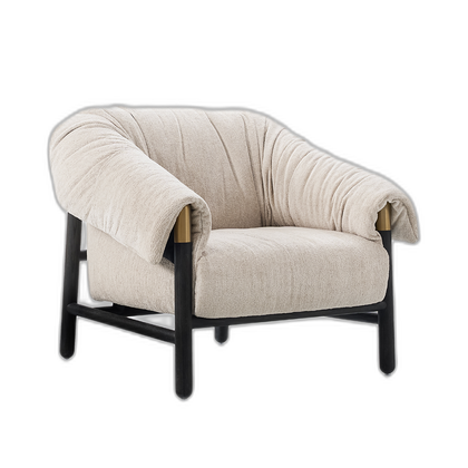 Luna Form Lounge Chair — white background 02