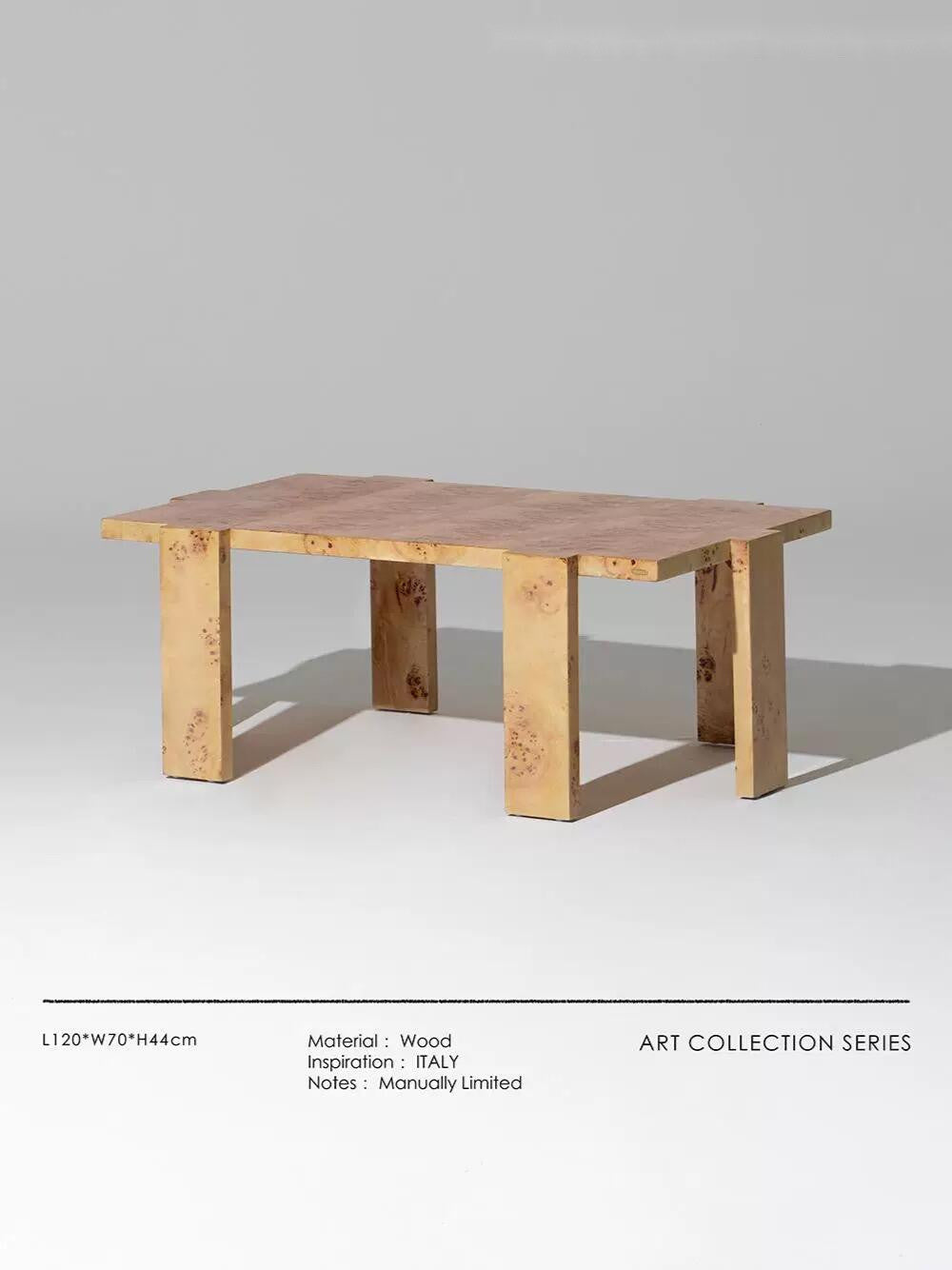 Solace Form Coffee Table in a finished interior.
