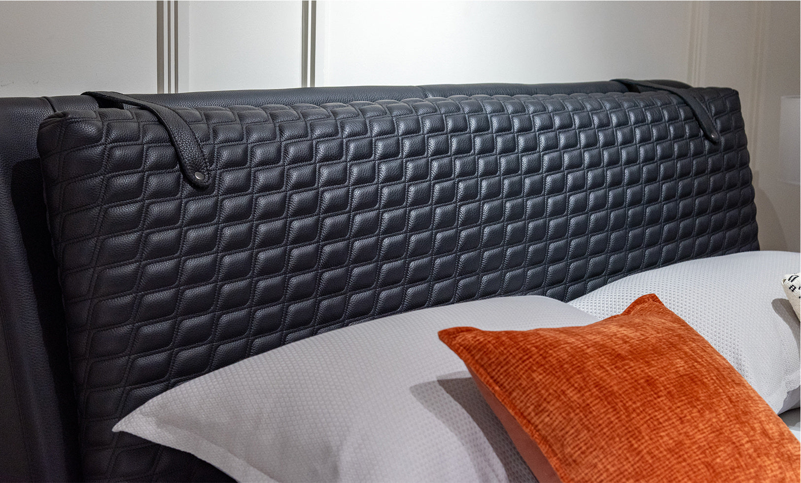 A00176 Bed in a finished interior.