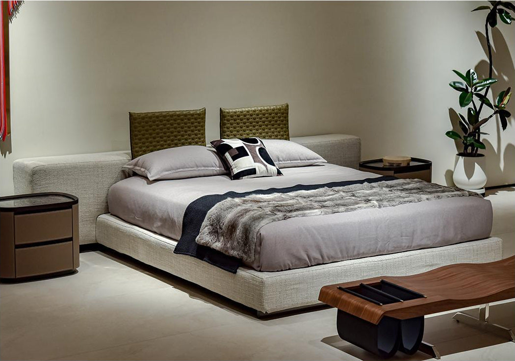 A00188 Bed in a finished interior.