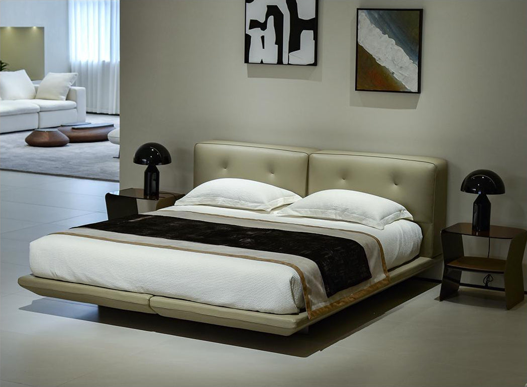 A00199 Bed in a finished interior.