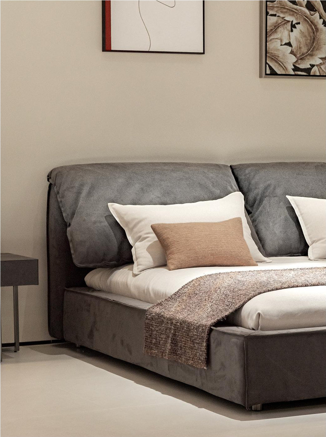 A00202 Bed in a finished interior.