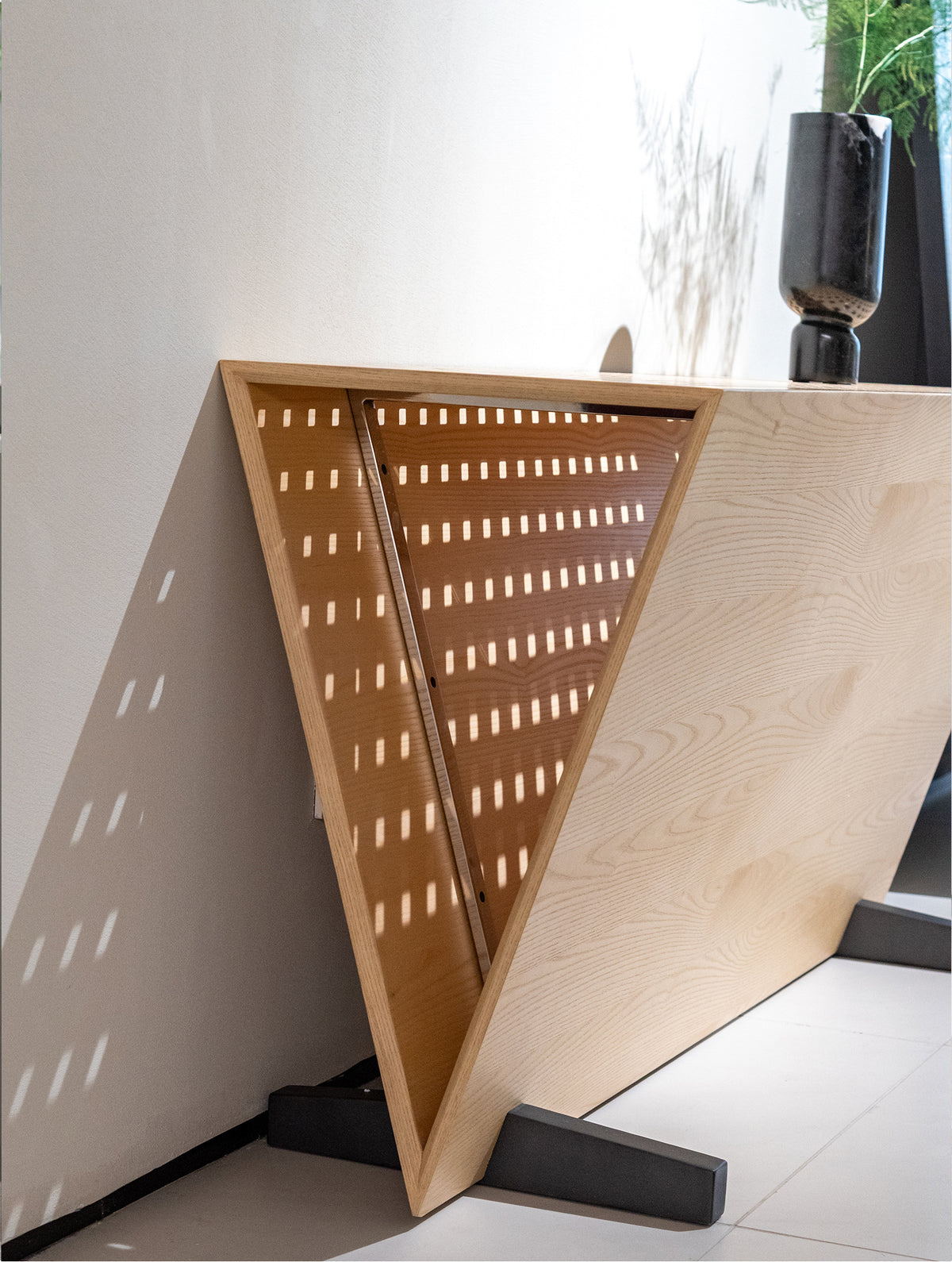 A00258 Cabinet in a finished interior.