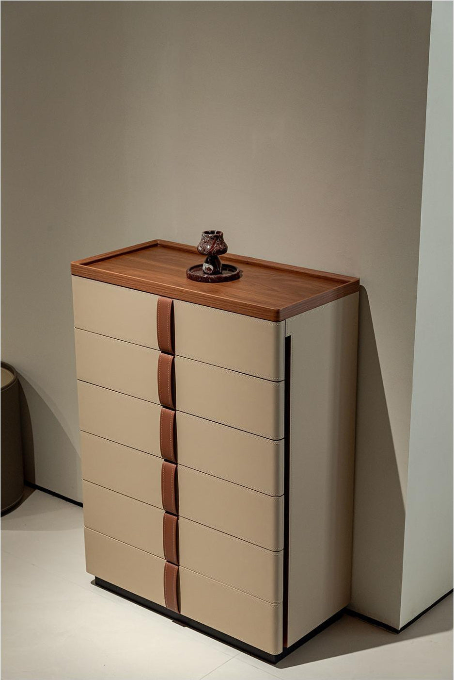 A00268 Cabinet in a finished interior.
