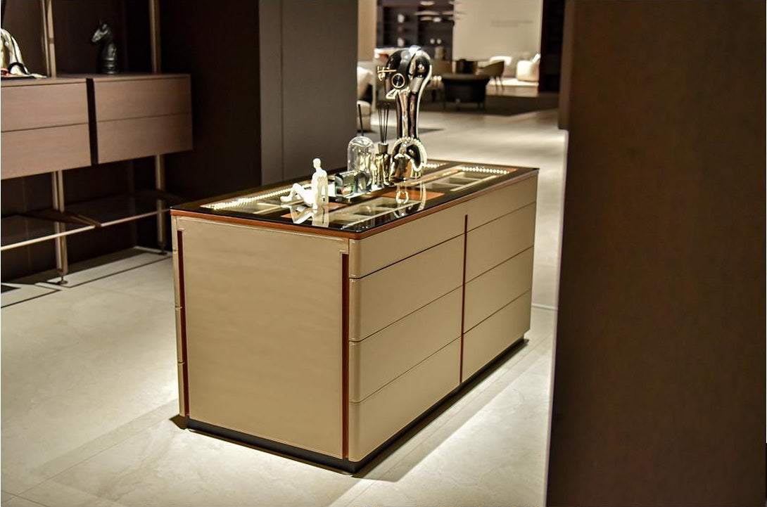 A00270 Cabinet in a finished interior.