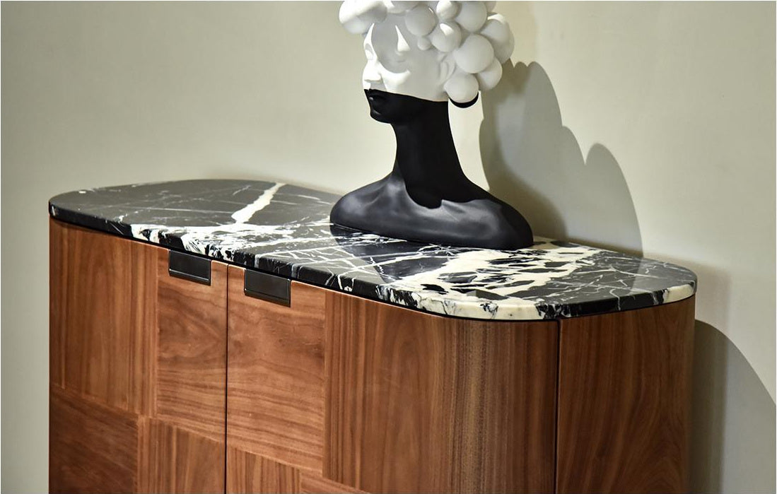 A00272 Cabinet in a finished interior.