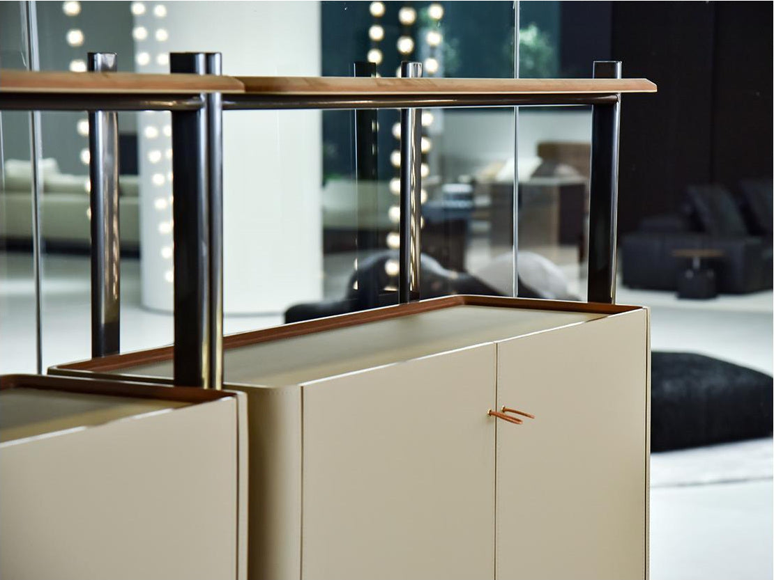 A00275 Cabinet in a finished interior.